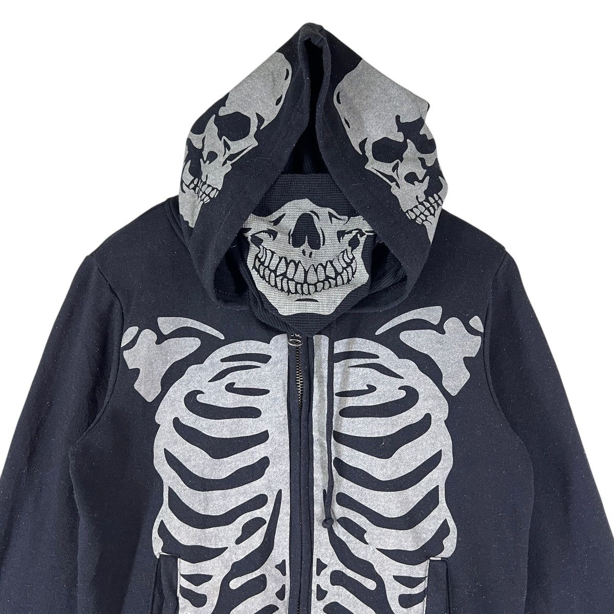 Japanese Brand 🔥 ESTILO SKELETON SKULL ZIP UP HOODIES Size US M / EU 48-50 / 2 - 4 Thumbnail