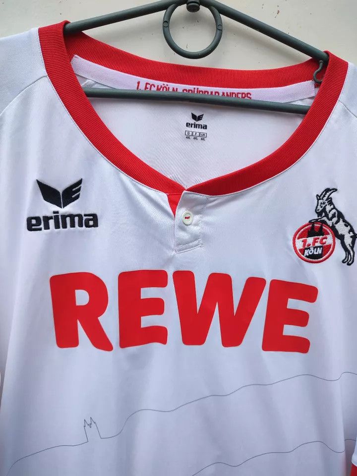 Erima FC Koln 2016/17 FOOTBALL Kit SHIRT SOCCER JERSEY Erima Size US XXL / EU 58 / 5 - 3 Thumbnail