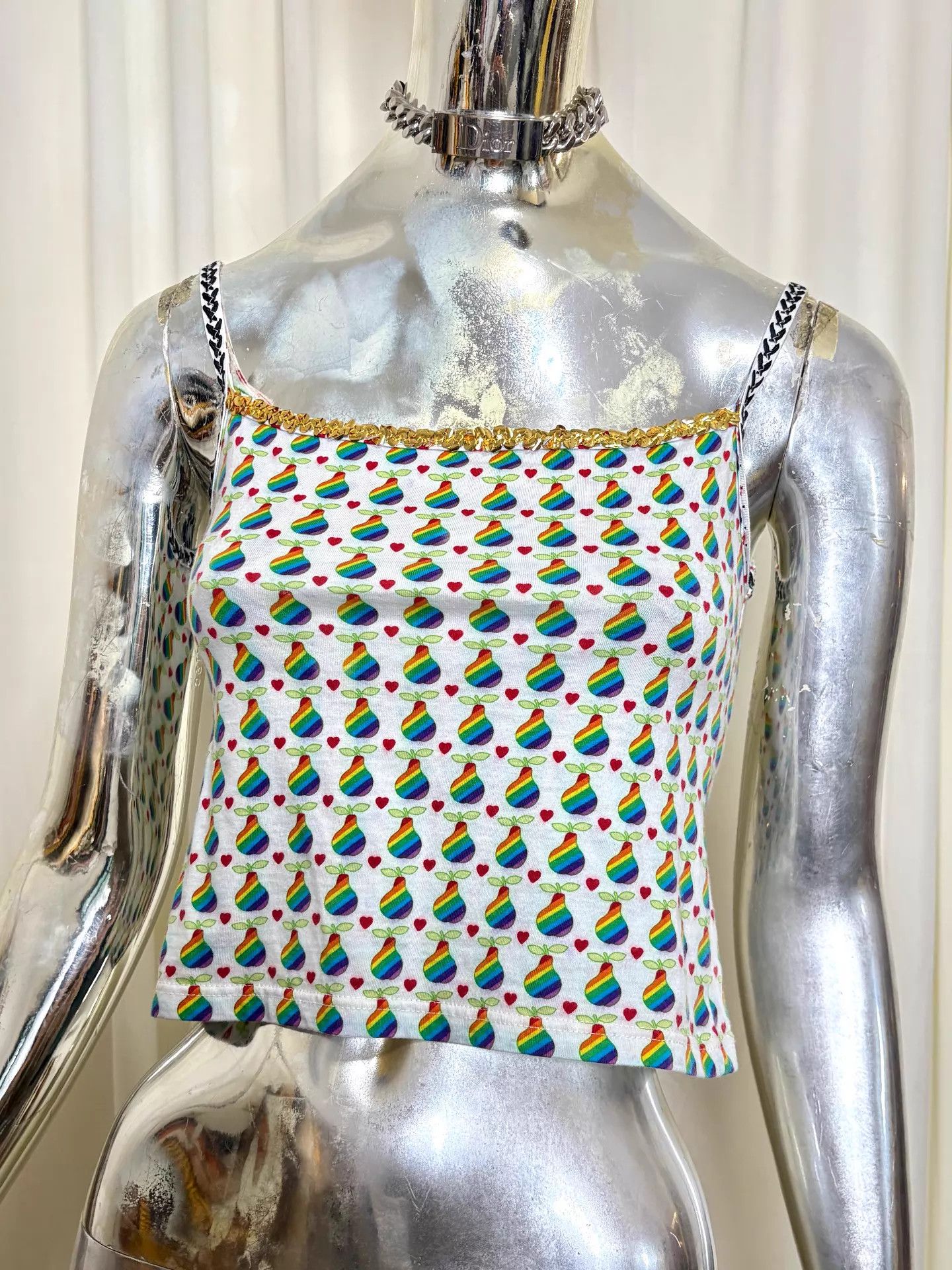 Dior × John Galliano 2002ss 'Dior' mesh tank top by Galliano | Grailed