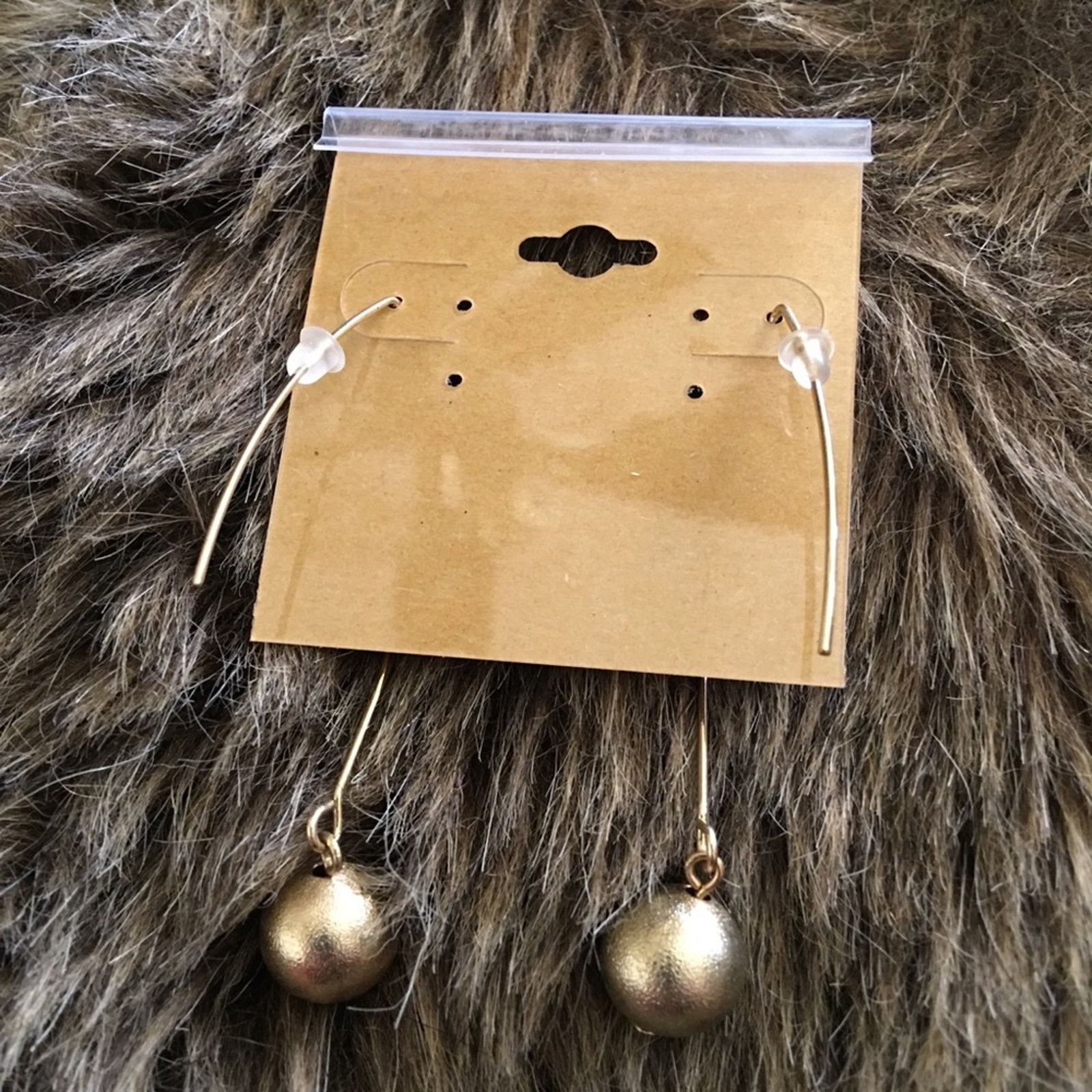 Vintage Vintage repurpose gold textured ball ear wires Size ONE SIZE - 5 Thumbnail