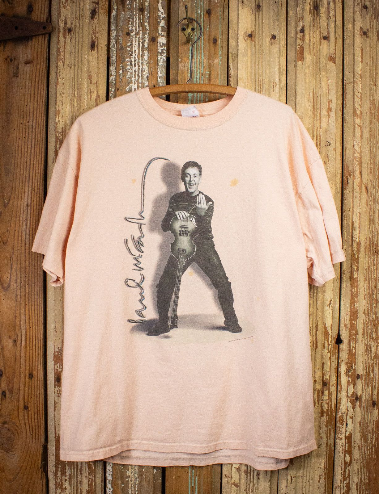 Vintage Paul McCartney Driving Rain Concert T Shirt 2002
