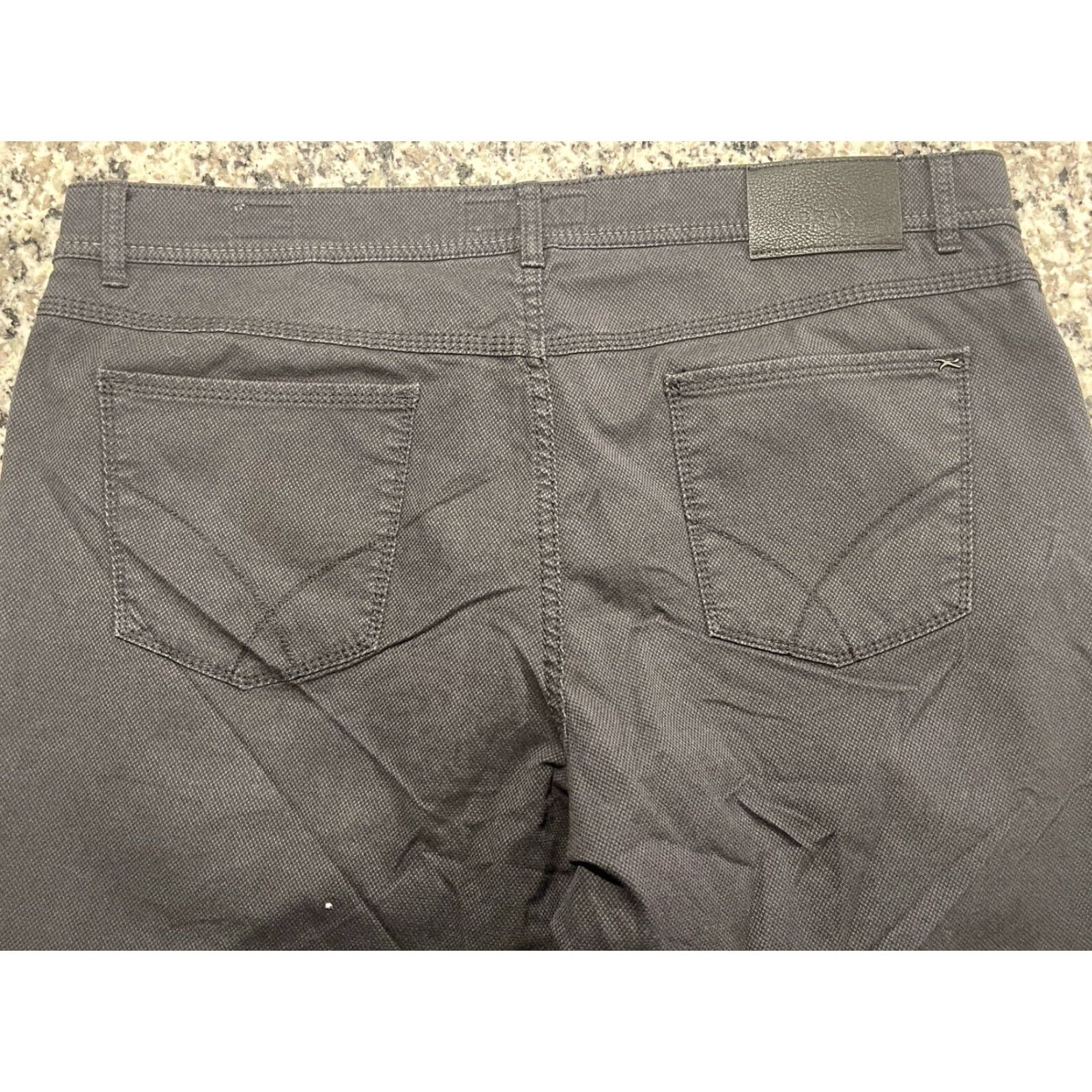BRAX Brax Pants Mens 37x34 Black Travel Commute Office Work Cooper Fancy Size US 37 - 6 Thumbnail