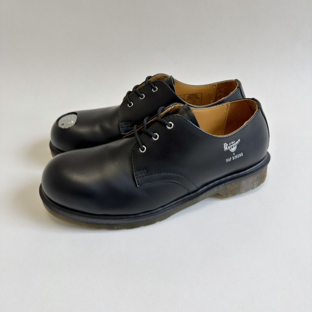 Raf Simons Keaton 1 Black Leather Metal Toe Cap Shoes Size US 10 / EU 43 - 5 Thumbnail