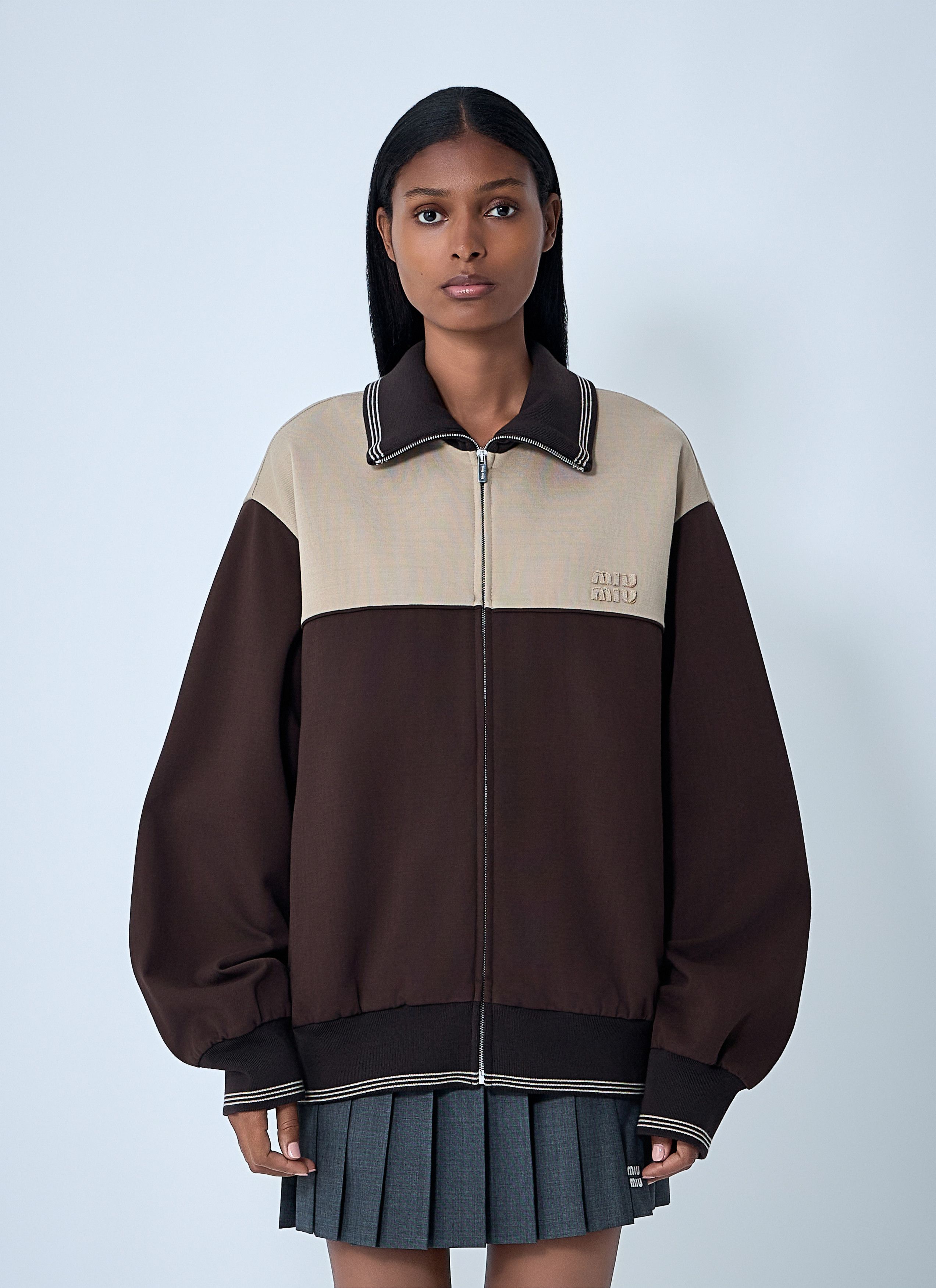 Miu Miu Contrast Panel Jacket Size S / US 4 / IT 40 - 1 Thumbnail