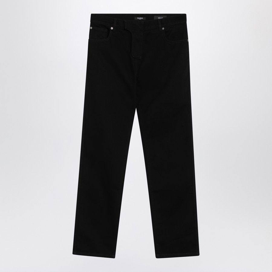 Balmain o1d2blof0226 Denim Jeans in Black Size US 31 - 1 Thumbnail