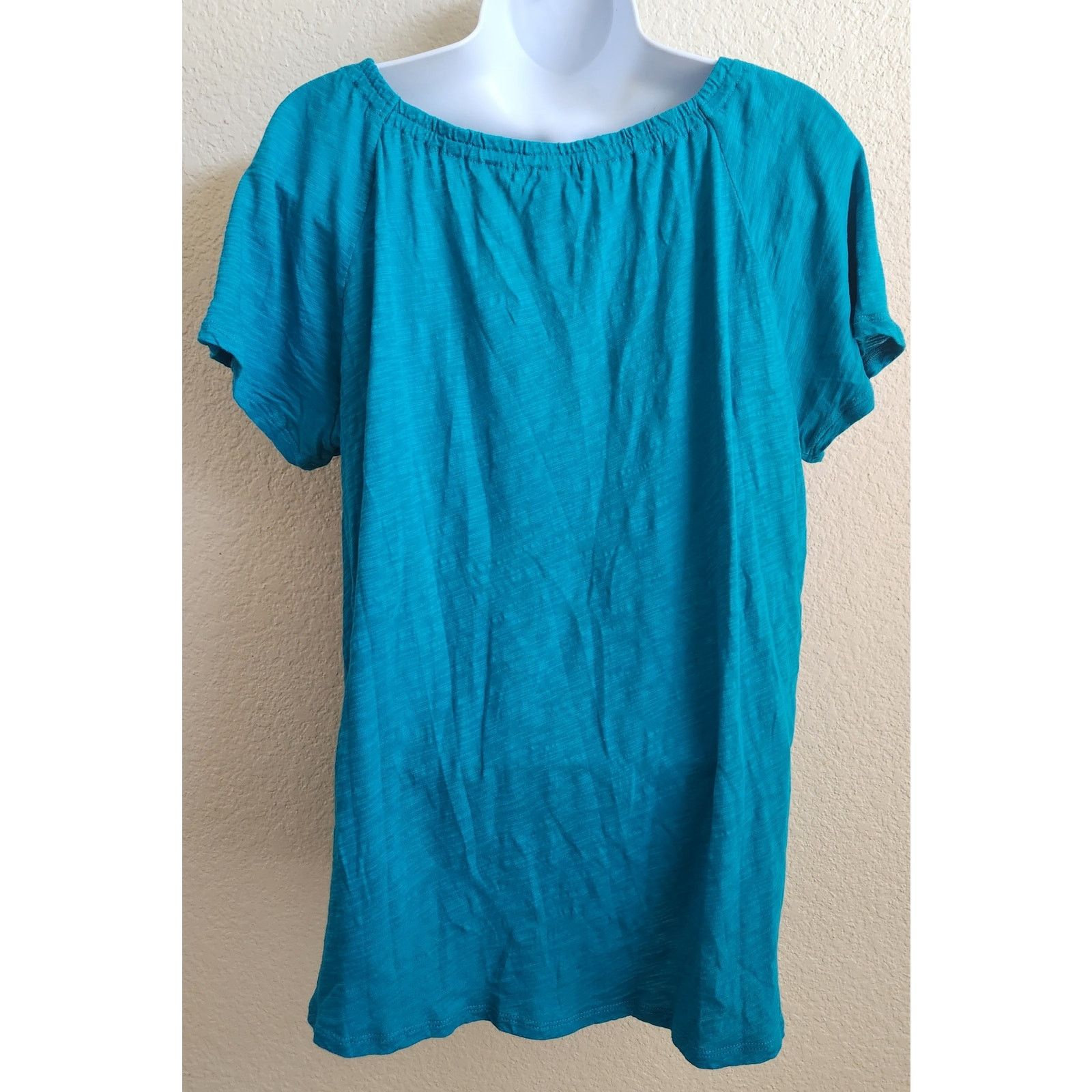 Other Liz Wear Blue Crochet Lace Bodice Insert Top XXL Plus Soft Size XXL / US 16-18 / IT 52-54 - 3 Thumbnail