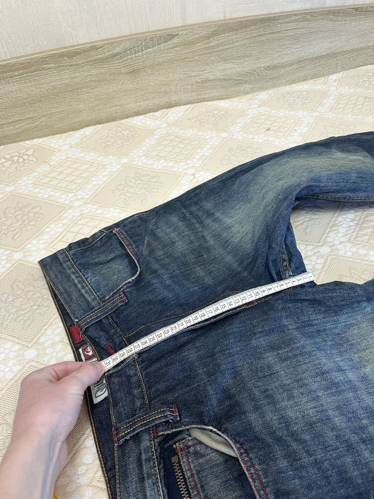 Quiksilver 🔥 Quiksilver Rare Vintage Faded Washed Denim Jeans Pants Y2K Size US 34 / EU 50 - 12 Thumbnail