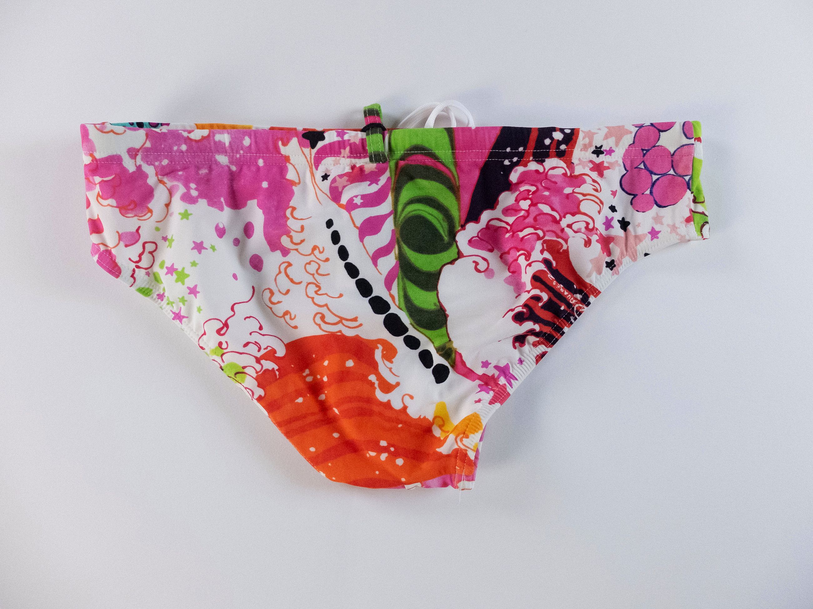 Dsquared2 DSQUARED2 white abstract print swim briefs 48 Medium Size US 32 / EU 48 - 5 Thumbnail