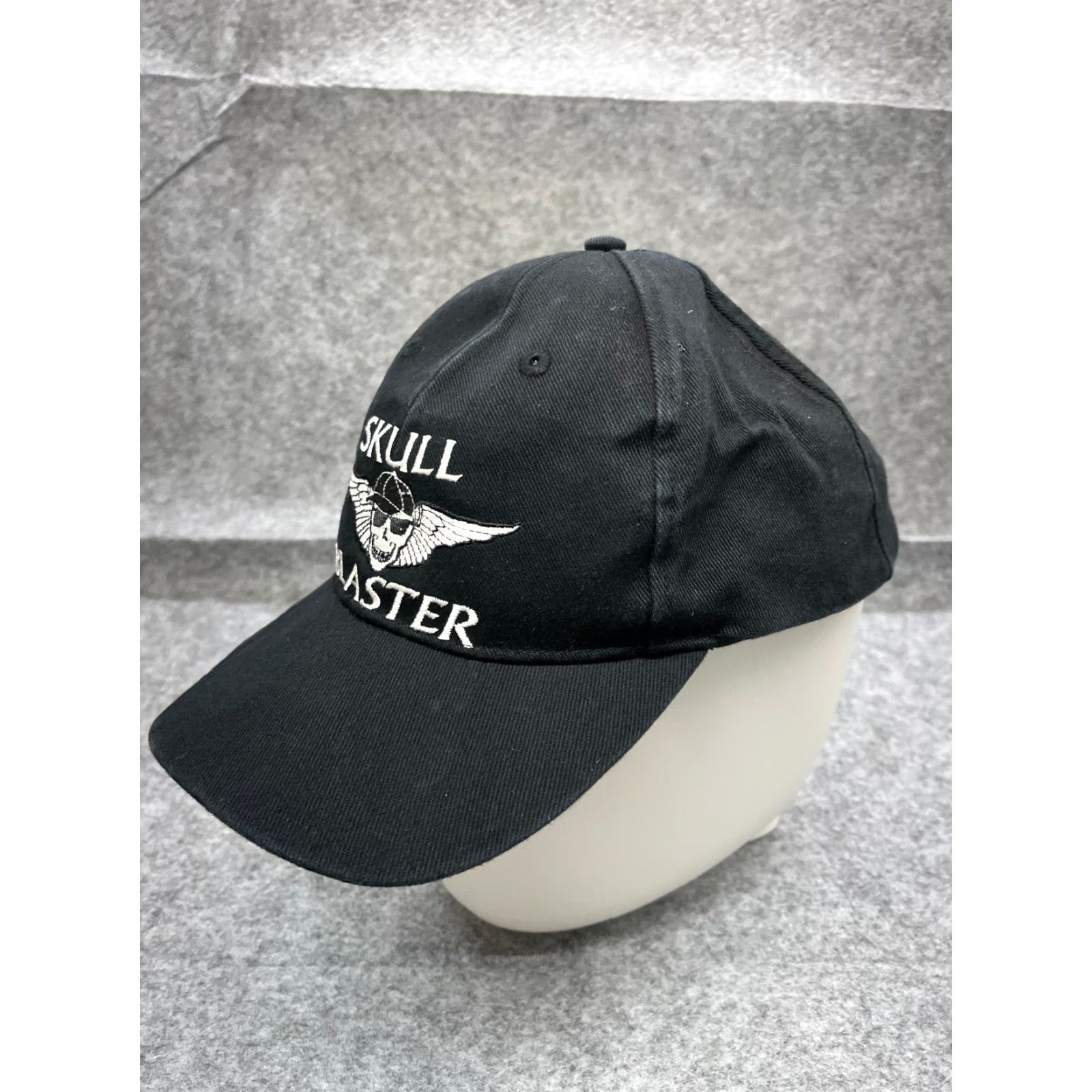 Vintage Skull Blaster Audio Adjustable Baseball Cap Adult One Size Black Cotton Casual Music Mens Size ONE SIZE - 4 Thumbnail