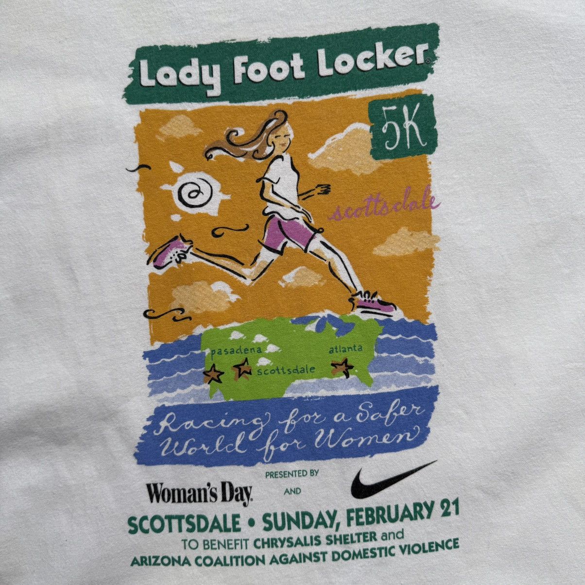 Nike Vintage Nike Women’s Day Lady Foot Locker T-Shirt Size US L / EU 52-54 / 3 - 5 Thumbnail
