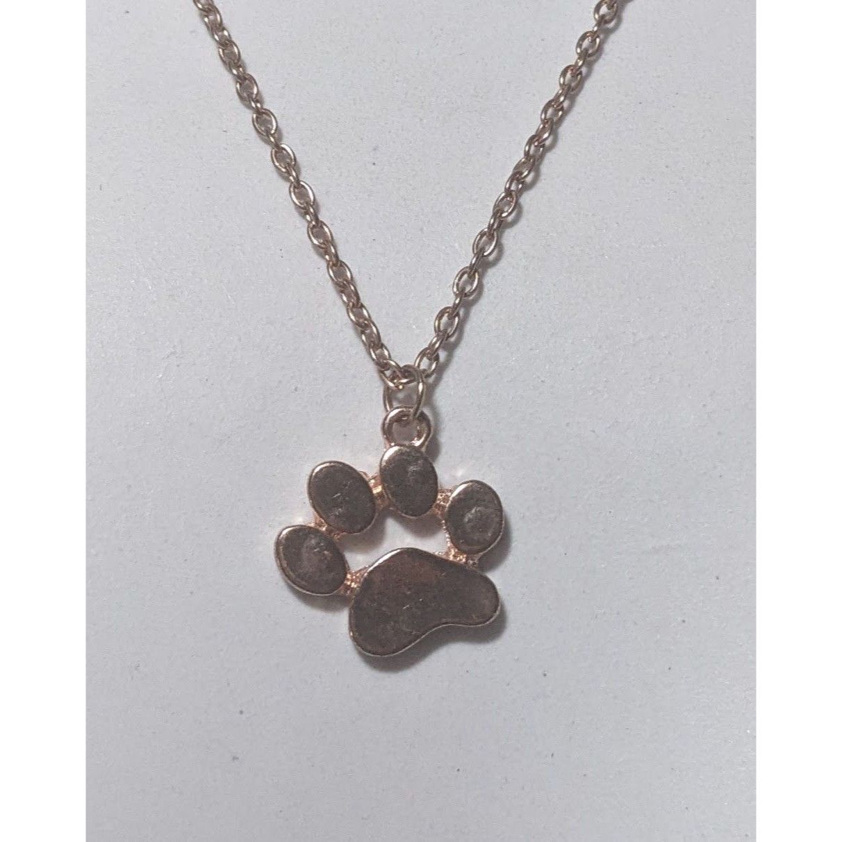 Other Simple Rose Gold Dog Paw Pendant Necklace Size ONE SIZE - 5 Thumbnail