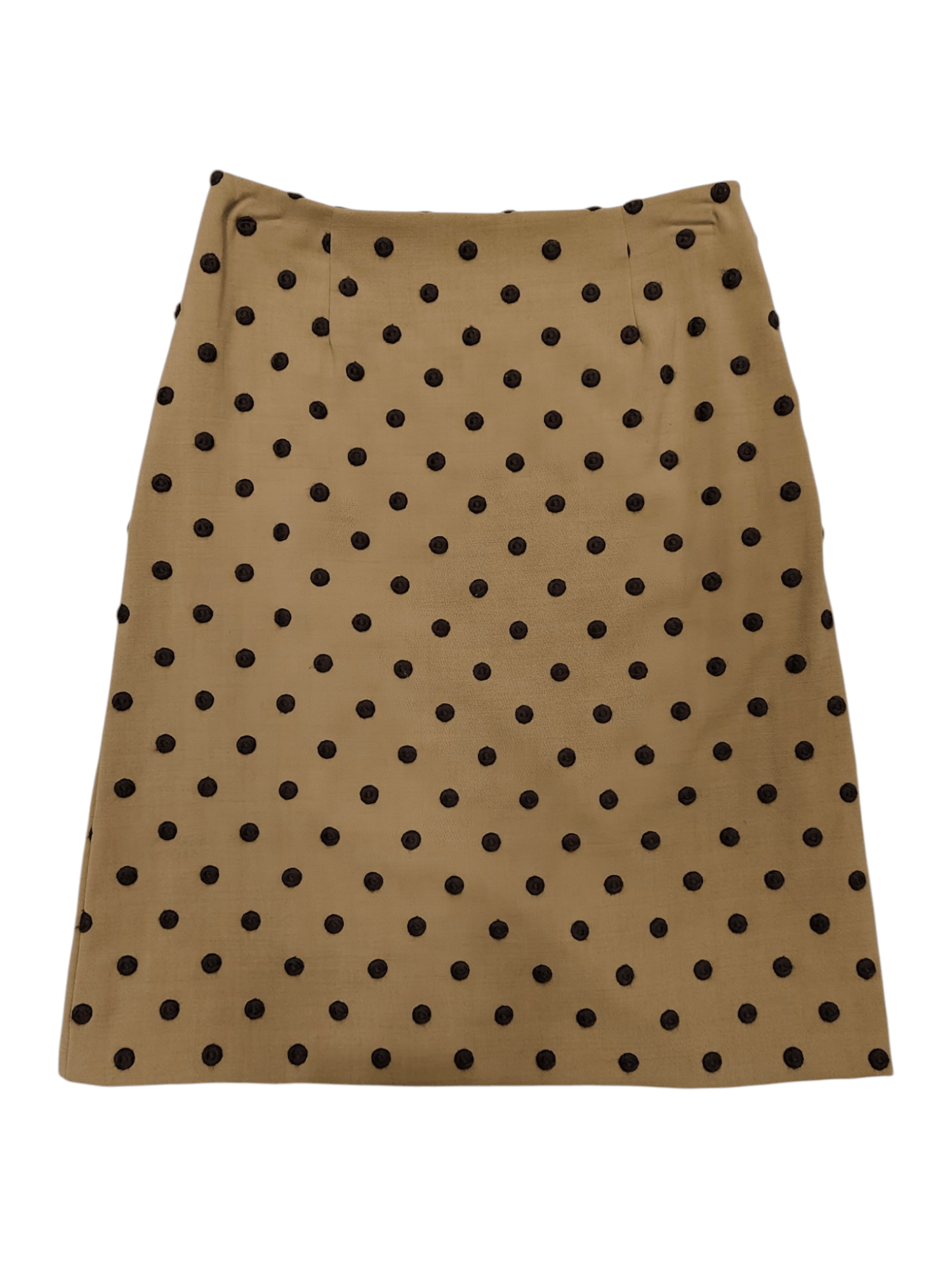 Moschino 00s Moschino Cheapandchic Textured Polkadot Wool Skirt Size 28" / US 6 / IT 42 - 1 Thumbnail