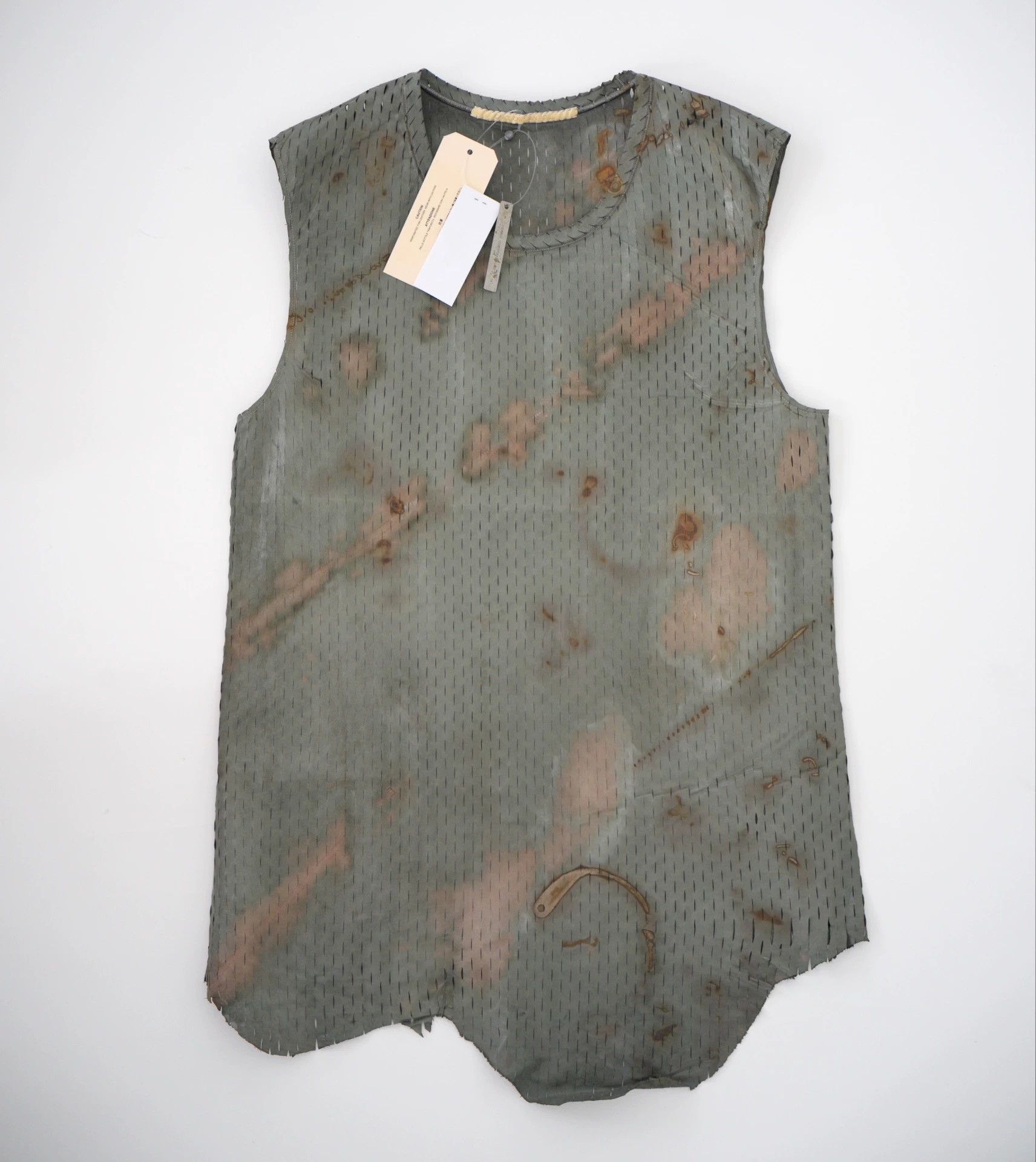 Carol Christian Poell CCP CCPLM2741-IN/ST Scar Cut Kangaroo Leather Vest 19/50 Size US M / EU 48-50 / 2 - 2 Thumbnail