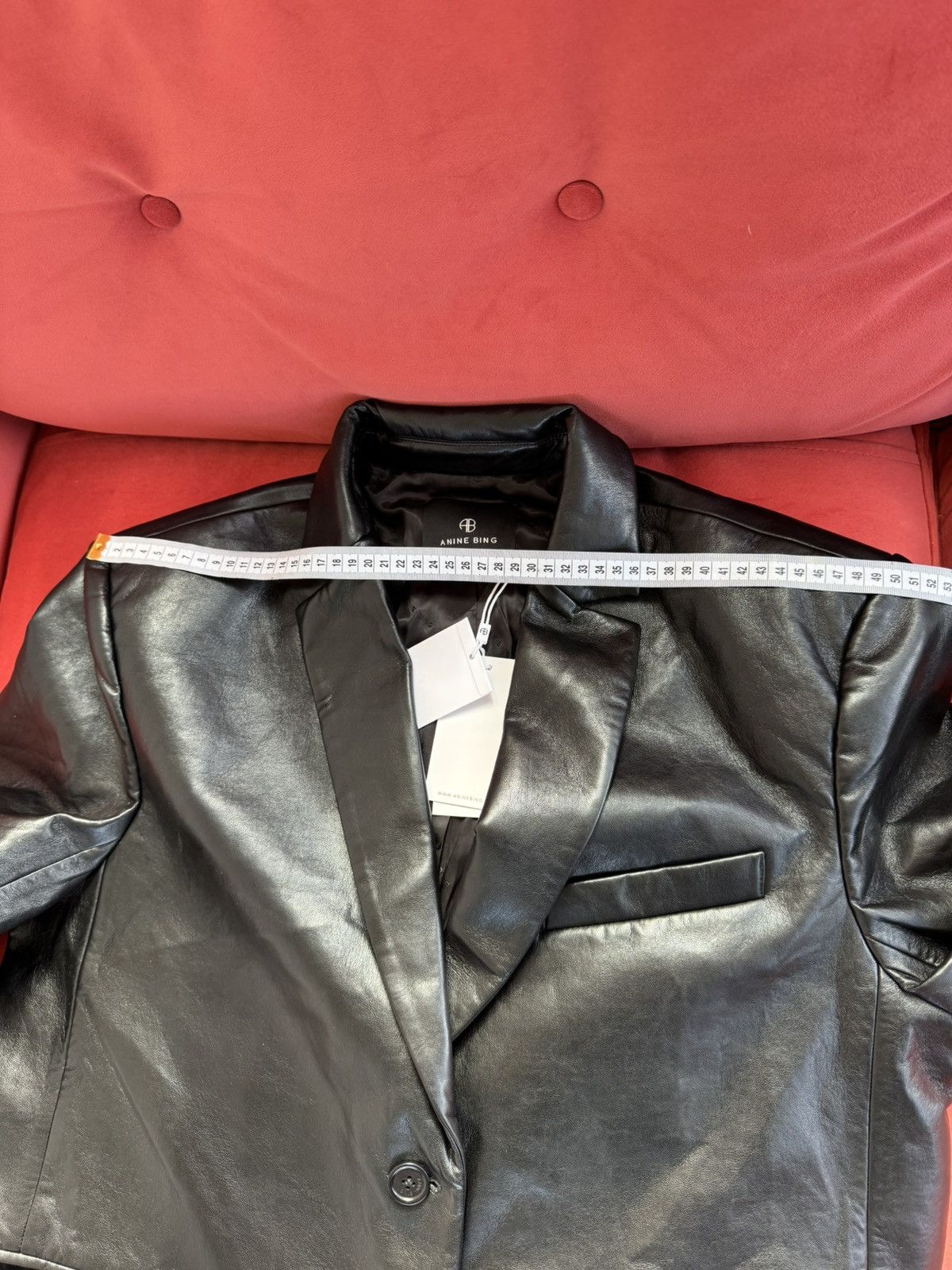 Anine Bing Anine Bing New Long Leather coat, black, size L Size L / US 10 / IT 46 - 11 Thumbnail