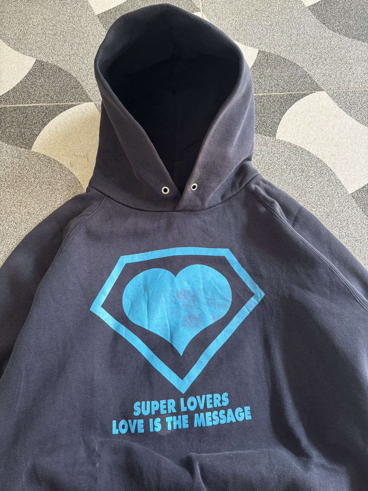 Super Lovers Vintage Worn Super Lovers Hoodie Size US M / EU 48-50 / 2 - 2 Thumbnail