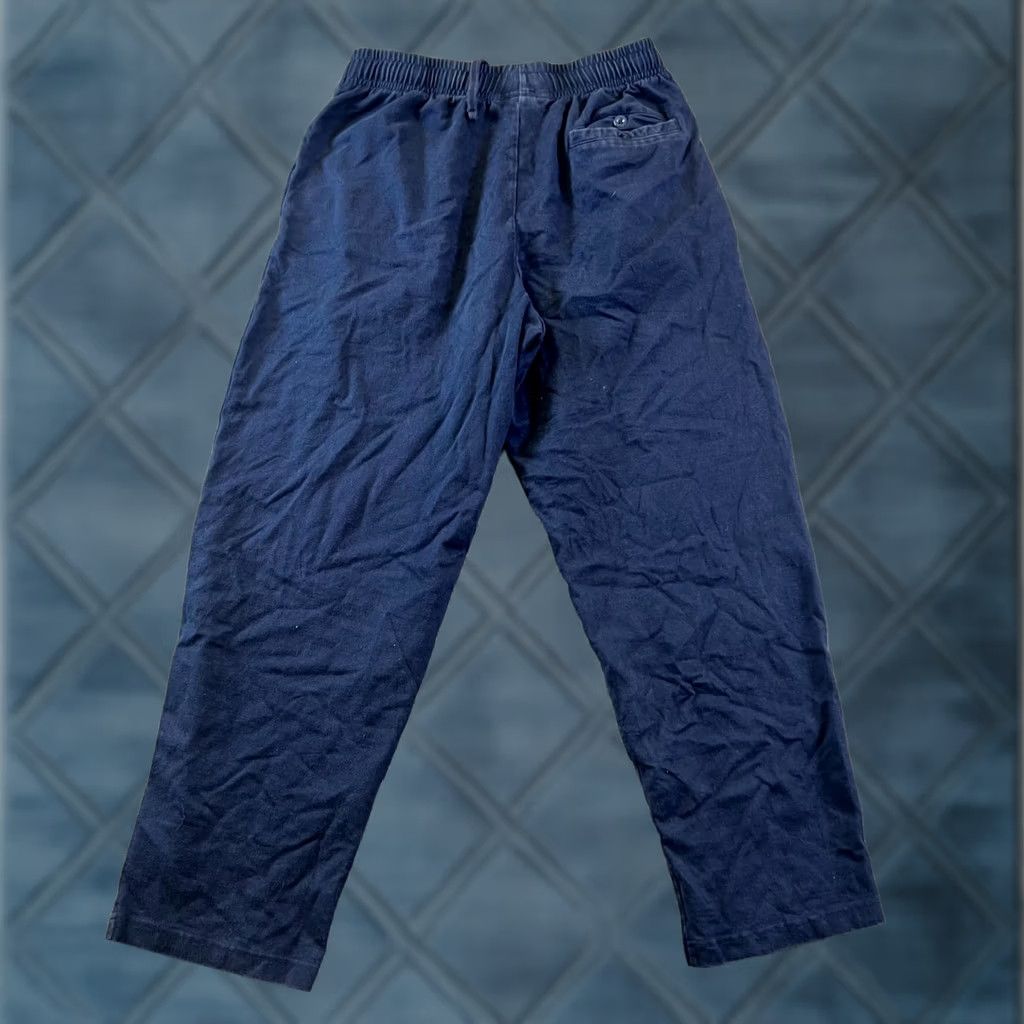 Lands' End Lands' End Pants Men Medium 32-34 Navy Blue Drawstring Straight Leg Loungewear Size US 31 - 1 Thumbnail