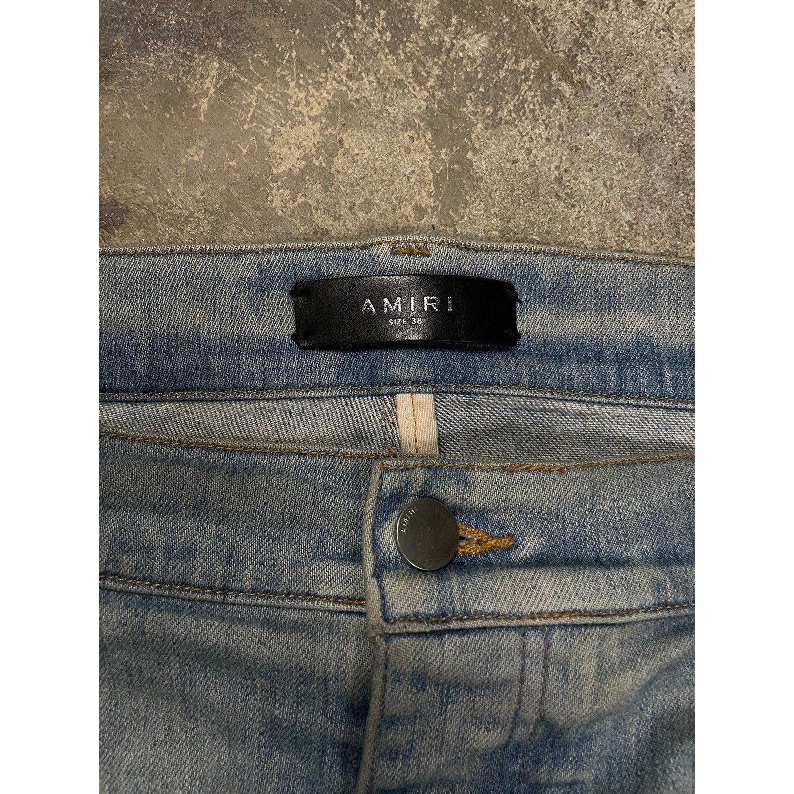 Amiri Amiri Jeans Light Wash Lumber Patchwork Used 38 Size US 38 / EU 54 - 2 Thumbnail