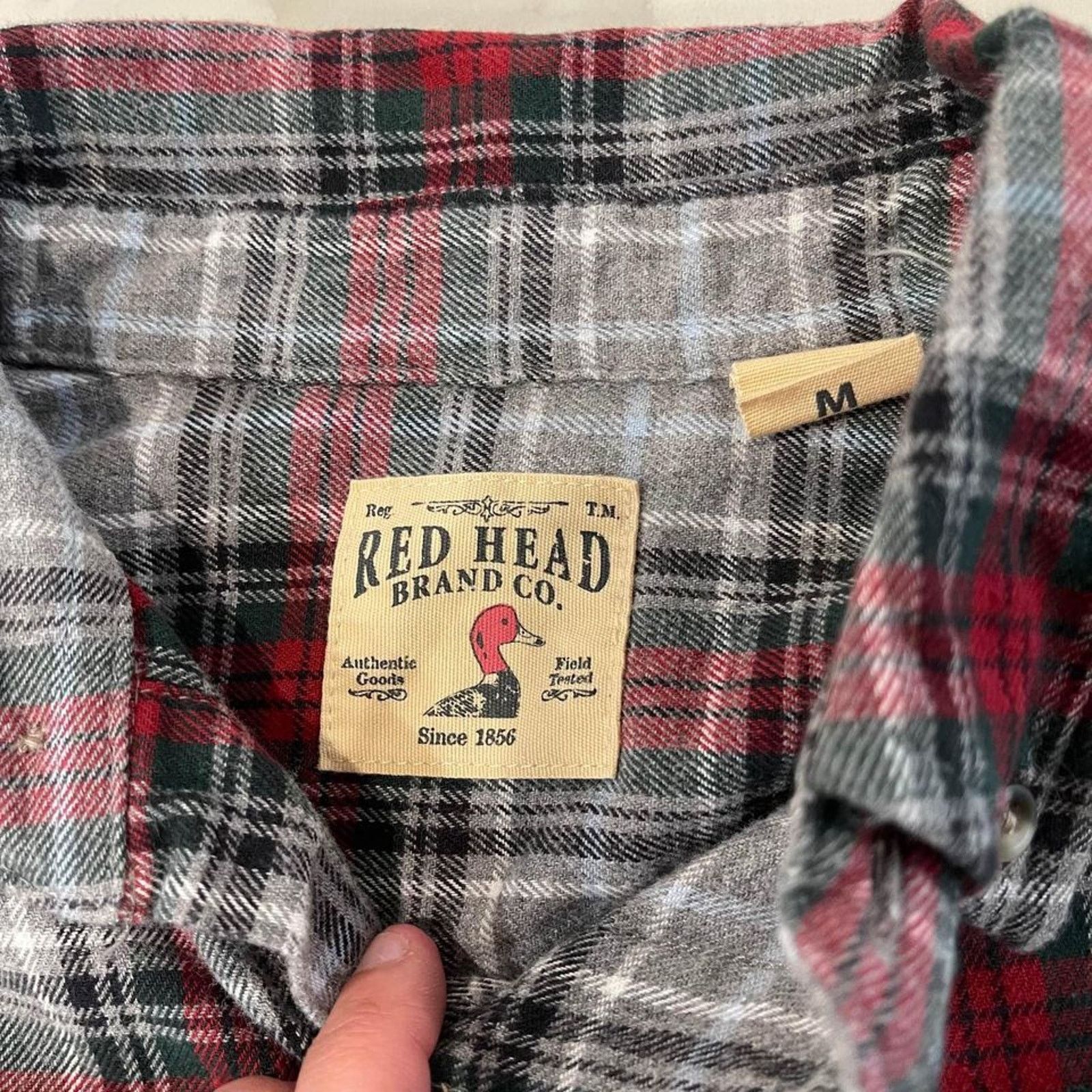 Redhead RedHead Flannel Long Sleeve Button Down Plaid Mens Medium Size US M / EU 48-50 / 2 - 4 Thumbnail