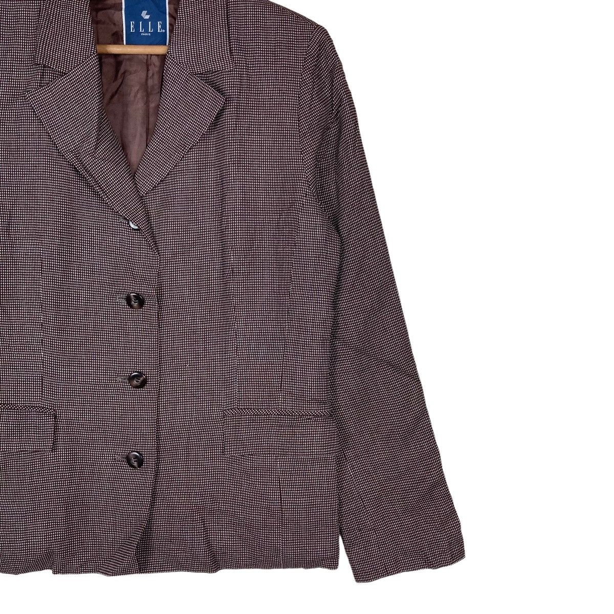 Vintage Vintage Elle Paris Flat Button Coat Blazer Jacket Size US S / EU 44-46 / 1 - 3 Thumbnail