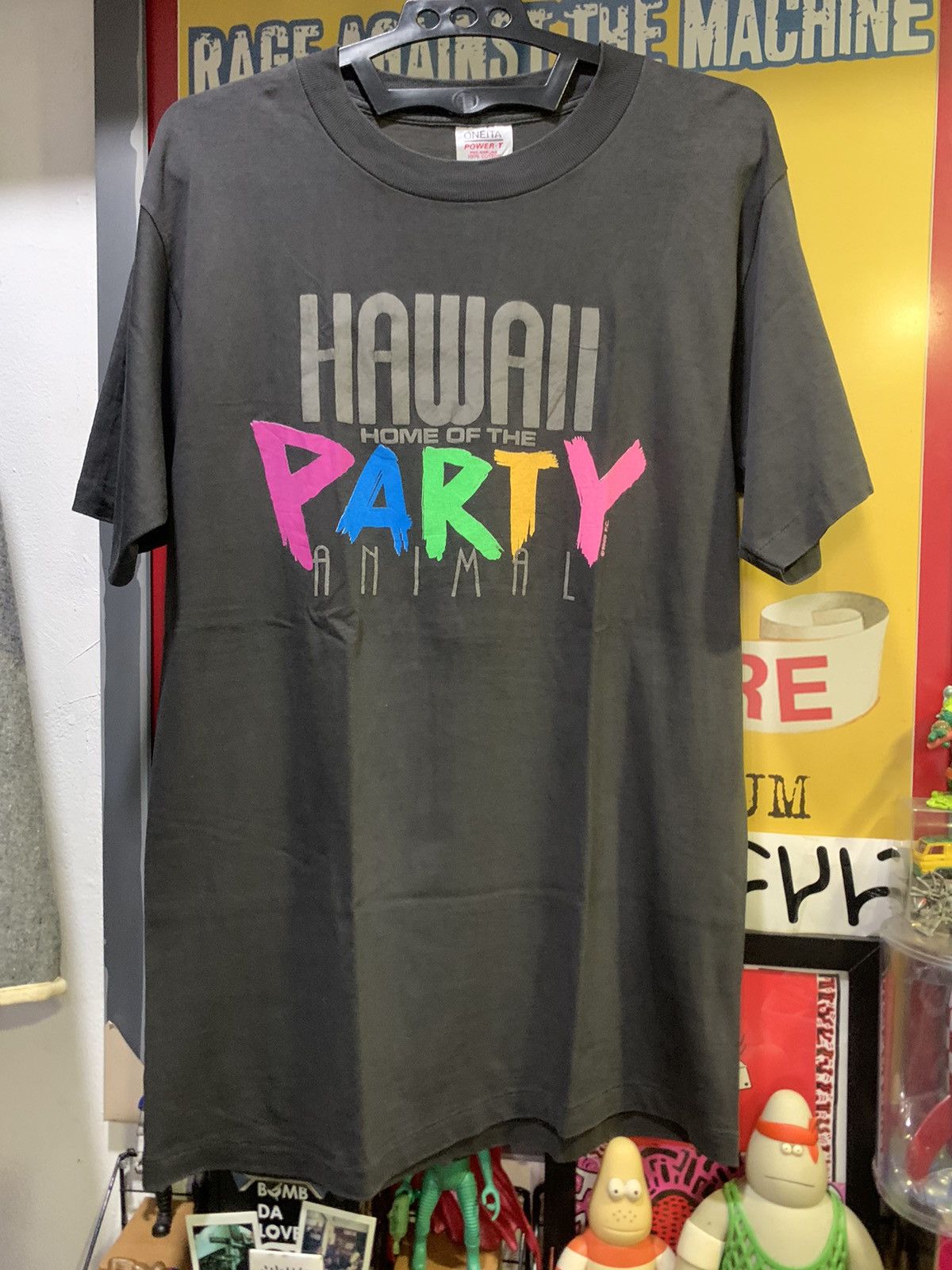 Vintage Vtg HAWAII Home Of The “PARTY” Animal ©️1988 PC Single Stitch Size US L / EU 52-54 / 3 - 2 Thumbnail