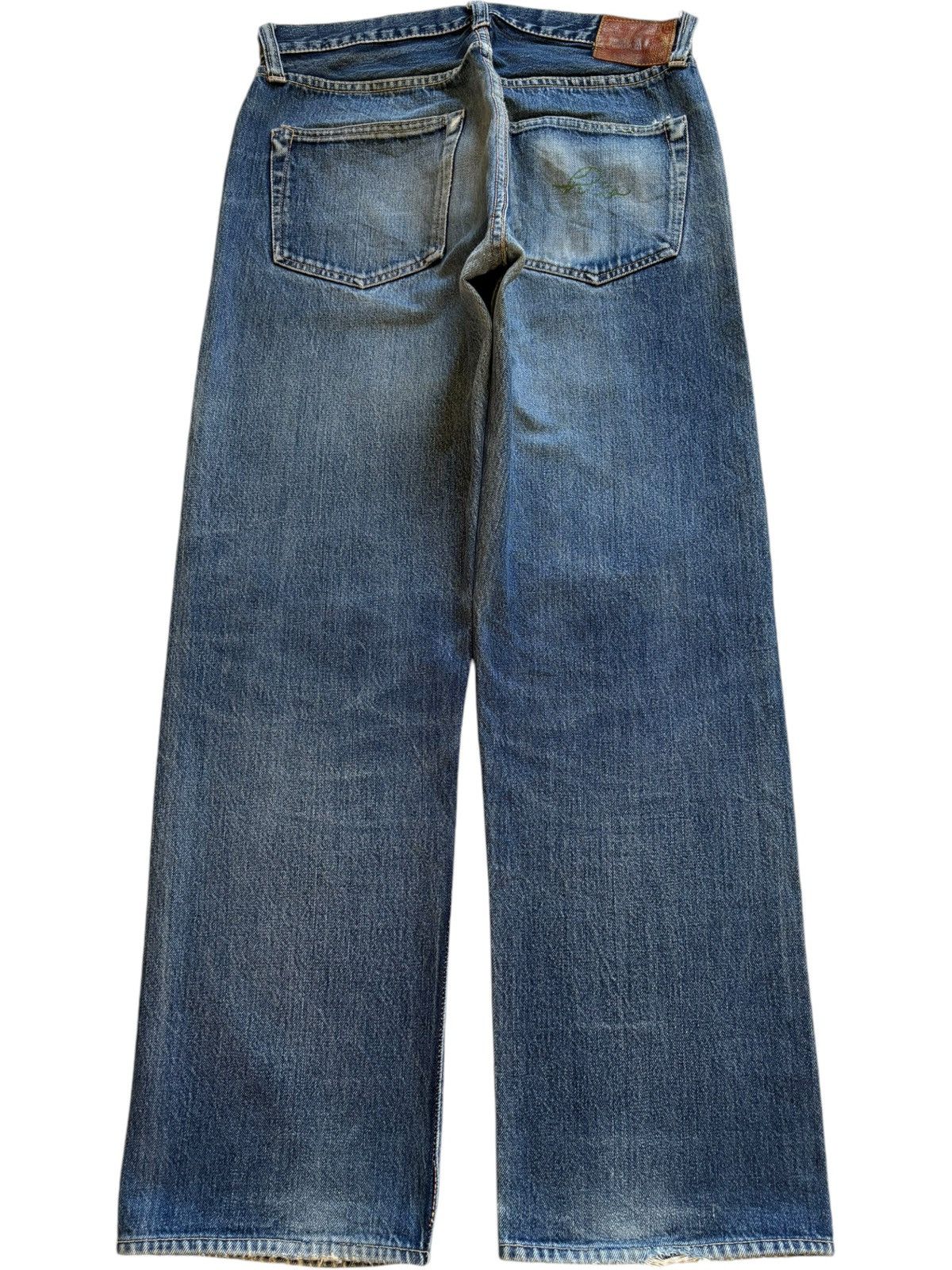Sugar Cane Vintage Japanese Sugar Canes Toyo Selvedge Baggy Style Jeans Size US 31 - 3 Thumbnail