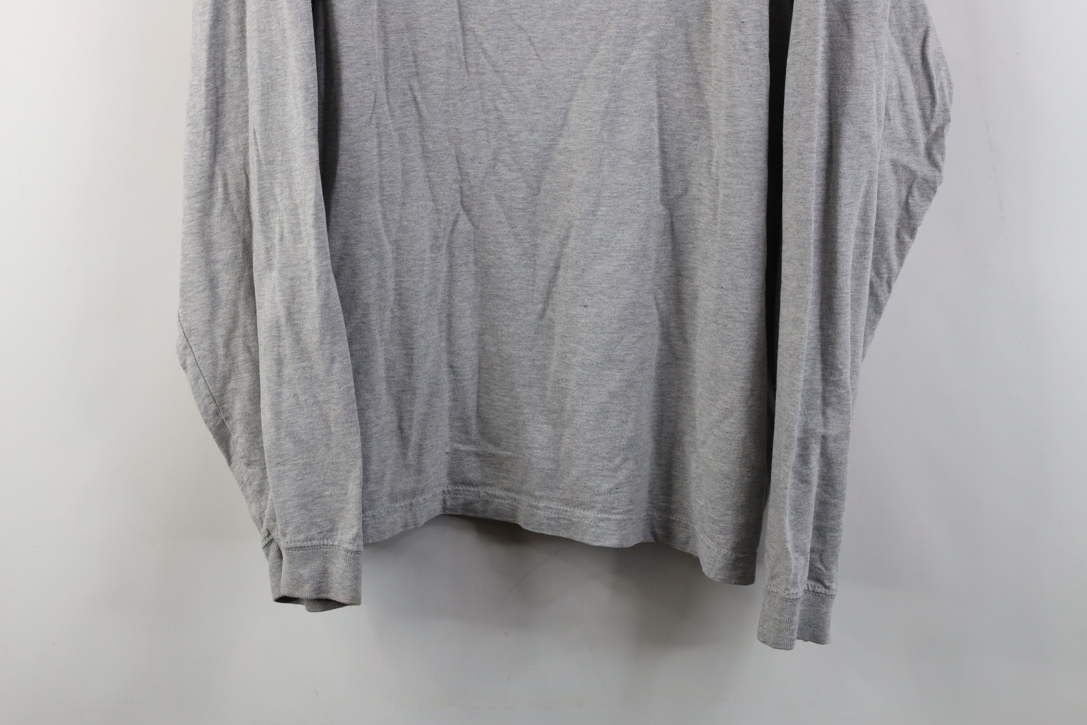 Vintage Vintage 90s Streetwear Long Sleeve T-Shirt Gray Cotton Size US L / EU 52-54 / 3 - 3 Thumbnail