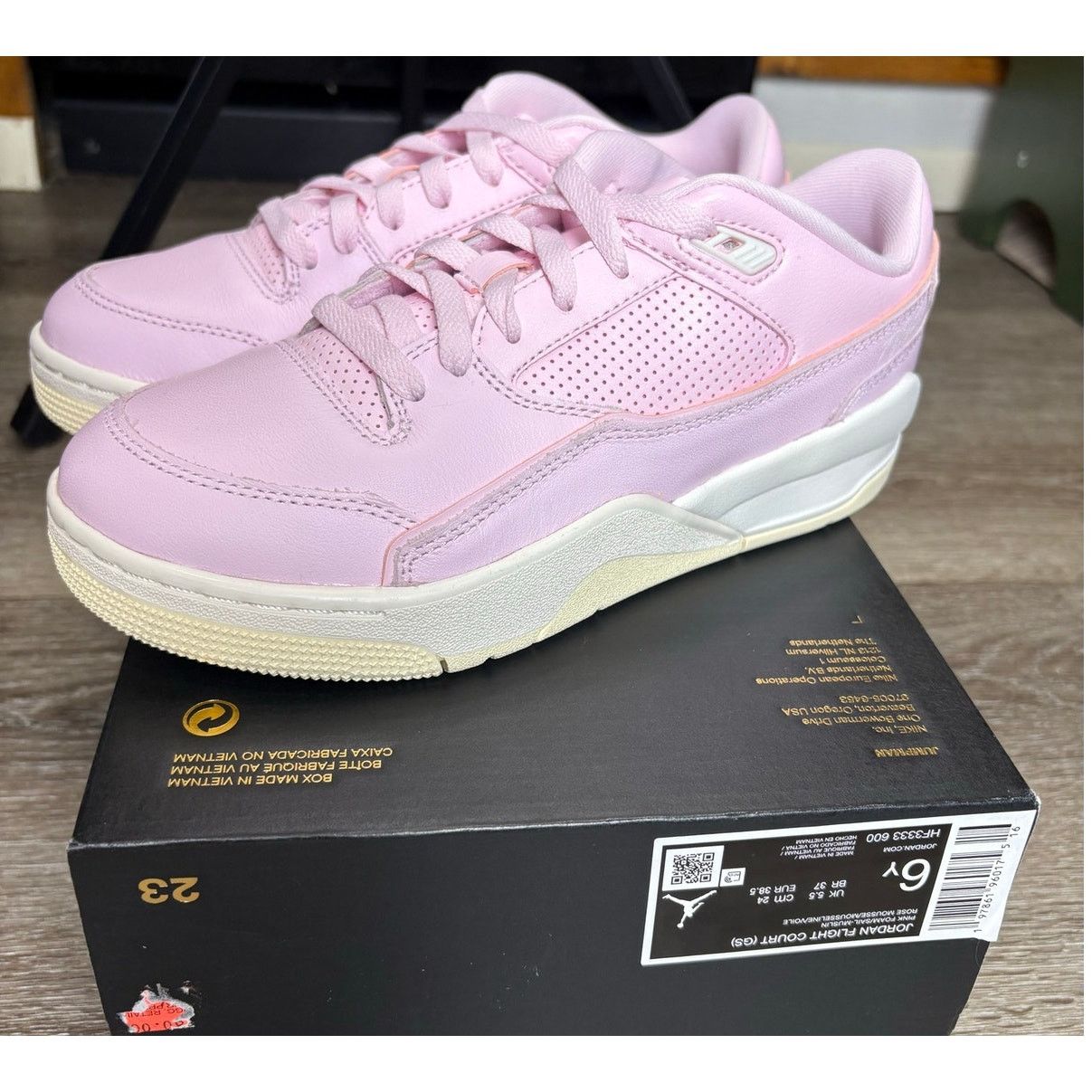 Nike New in Open Box - Jordan Flight Court (GS) - Pink Foam 6Y Size US 6 / EU 39 - 1 Thumbnail