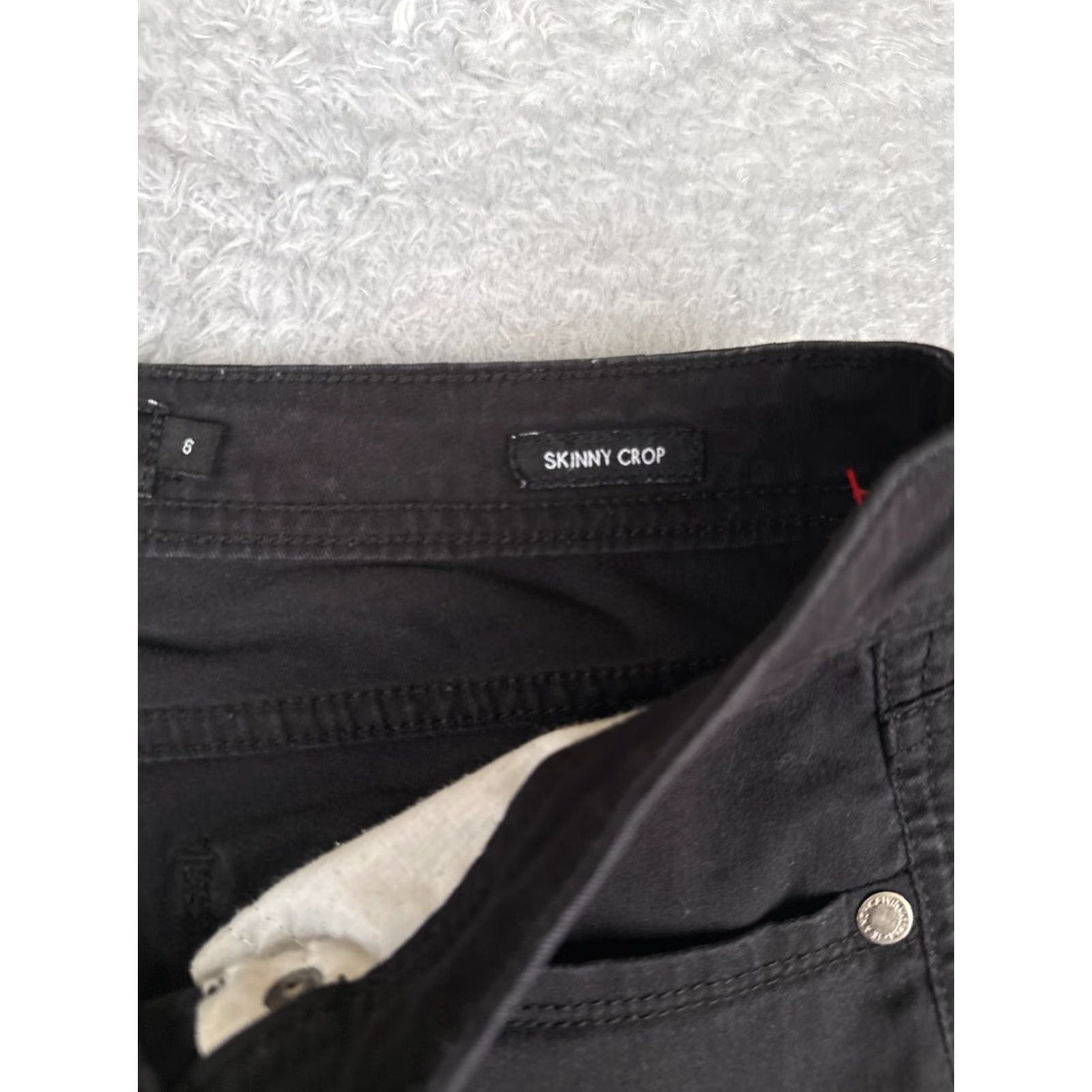 Calvin Klein VINTAGE Calvin Klein Women Skinny Jeans 6 Black Denim Mid Rise Stretch Cotton 29x26 Size 28" / US 6 / IT 42 - 7 Thumbnail