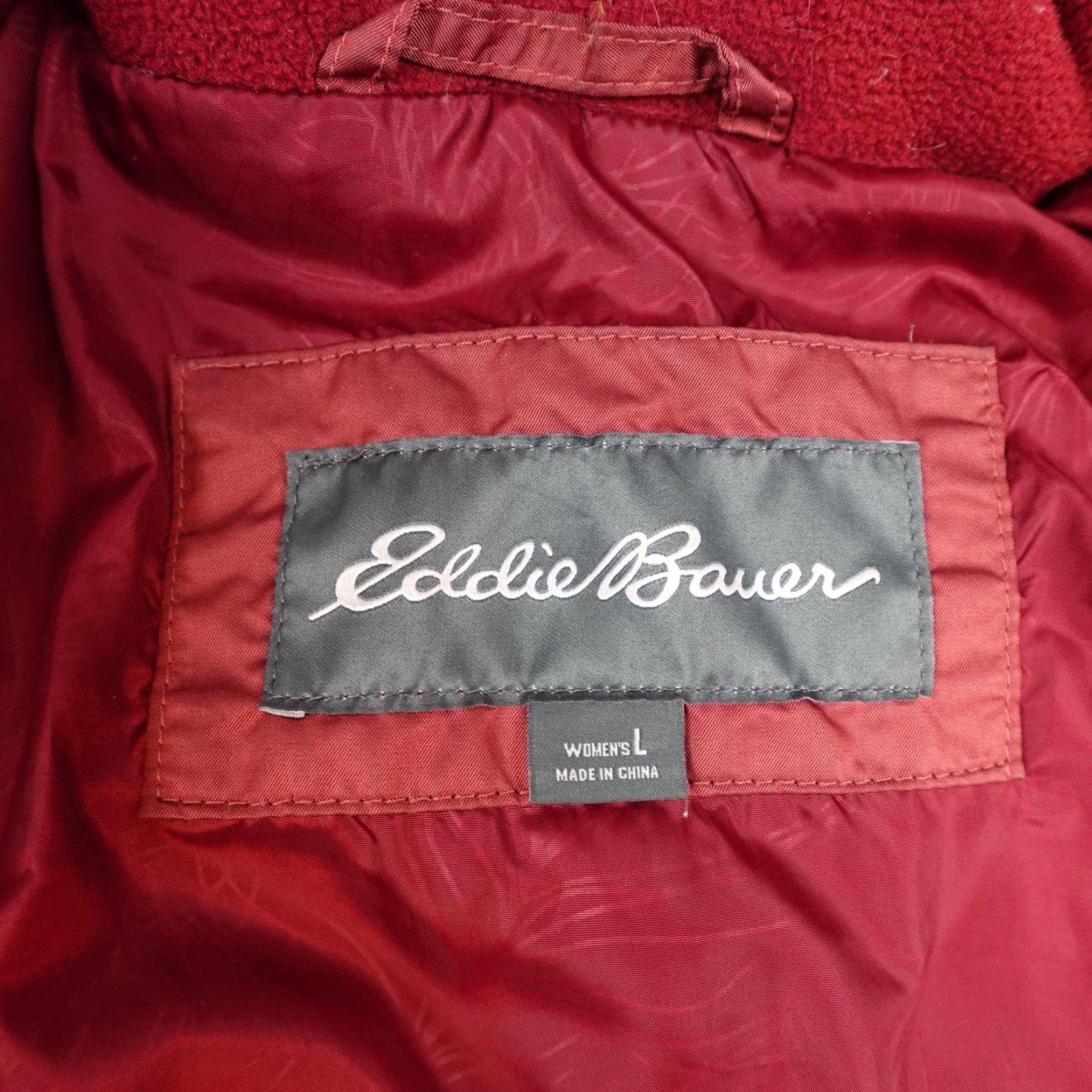 Eddie Bauer Eddie Bauer Coat Womens Large Red Quilted Down Puffer Belted Long Jacket Size L / US 10 / IT 46 - 6 Thumbnail