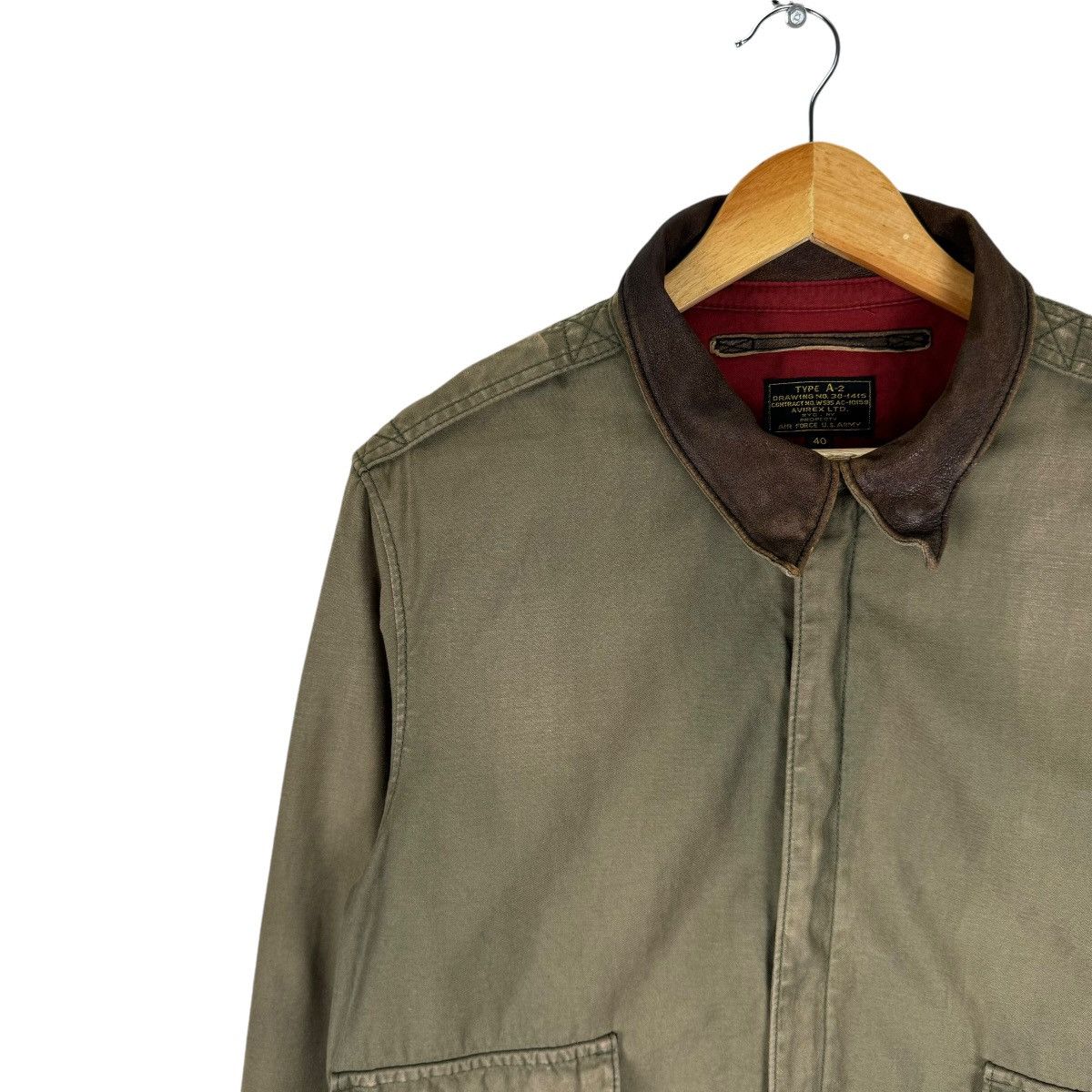 Avirex ⚡️AVIREX TYPE A2 BOMBER ZIPPER JACKET Size US M / EU 48-50 / 2 - 4 Thumbnail