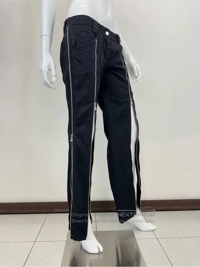 Dolce & Gabbana stylish black zipper pants by Dolce & Gabbana. Size US 44 / EU 60 - 2 Thumbnail