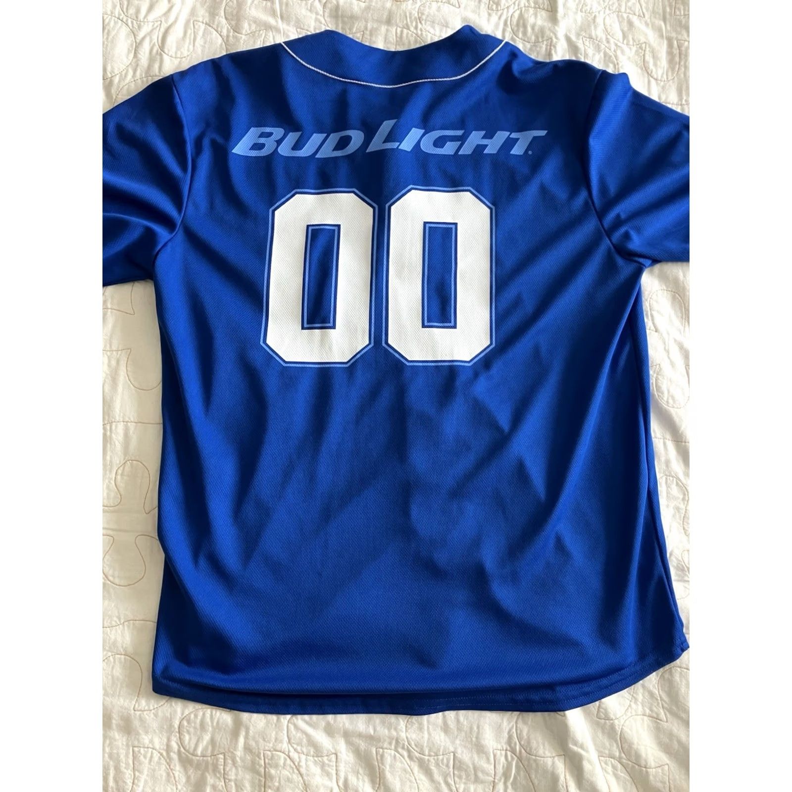 Budweiser VINTAGE Bud Lite Beer Baseball Jersey Budweiser Men’s S Retro Button Up Blue Size US S / EU 44-46 / 1 - 7 Thumbnail