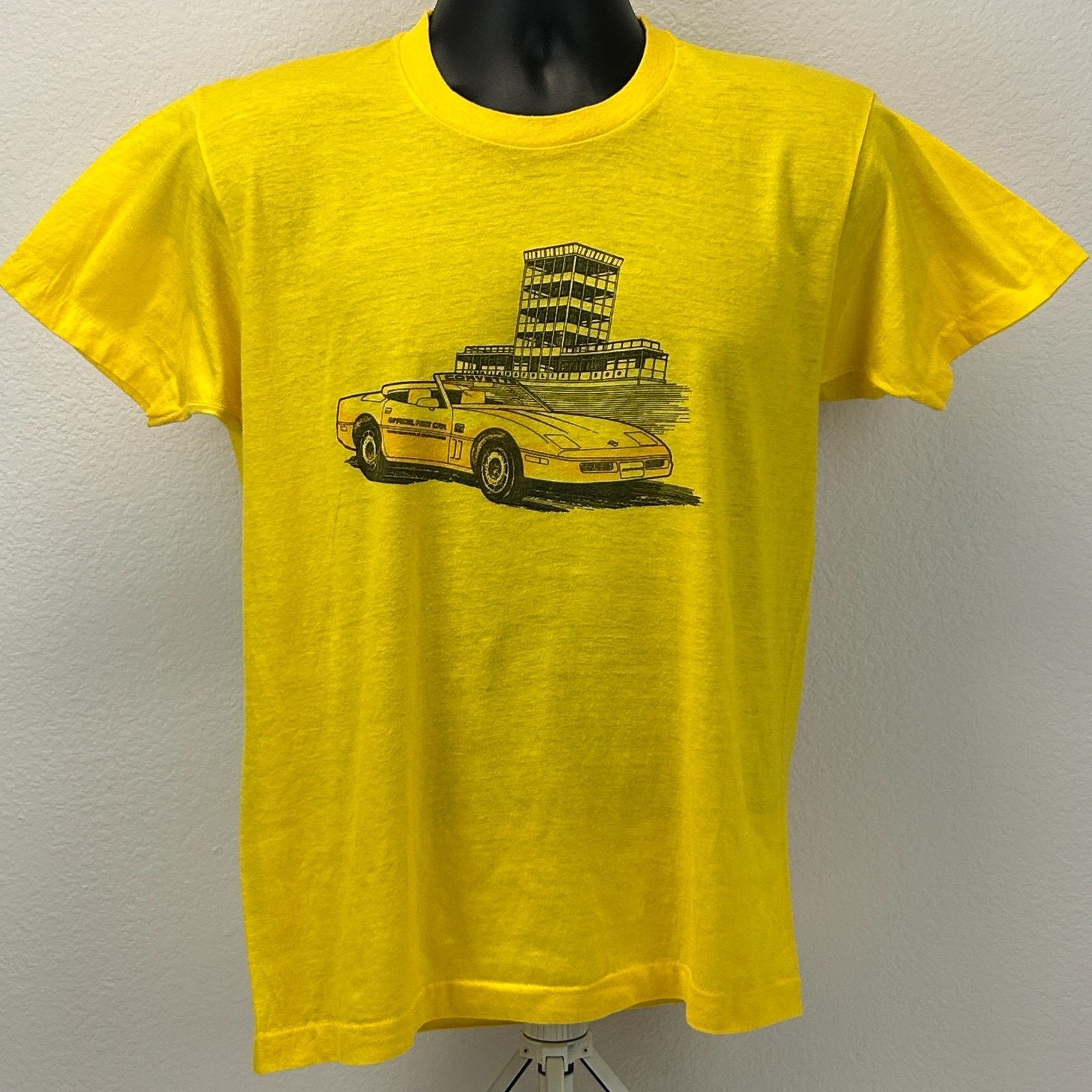 Vintage Vintage 80s Corvette Pace Car T Shirt C4 Indy 500 M Medium Size US M / EU 48-50 / 2 - 2 Thumbnail