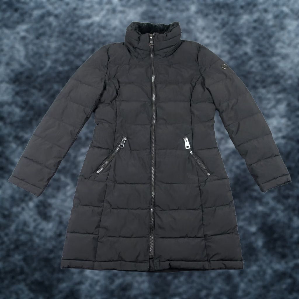 Andrew Marc Andrew Marc Jacket Womens Small Black Long Puffer Coat Zip Long Sleeve Polyester Quilted Lined Pockets Logo Casual Travel Fall Winter Mens Womens? Size S / US 4 / IT 40 - 1 Thumbnail