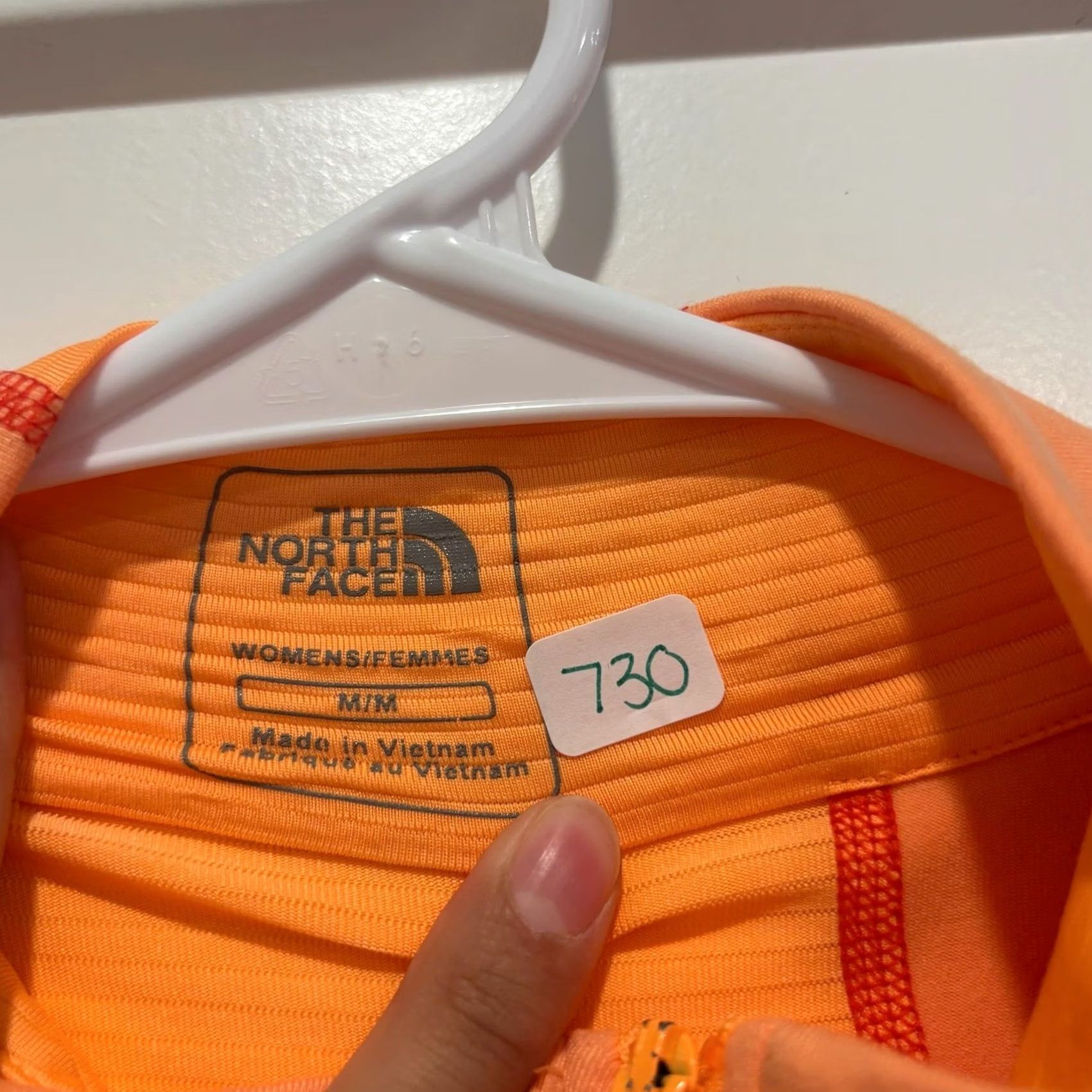 The North Face The North Face Womens Orange Athletic Track Jacket Mock Neck Medium Size M / US 6-8 / IT 42-44 - 2 Thumbnail