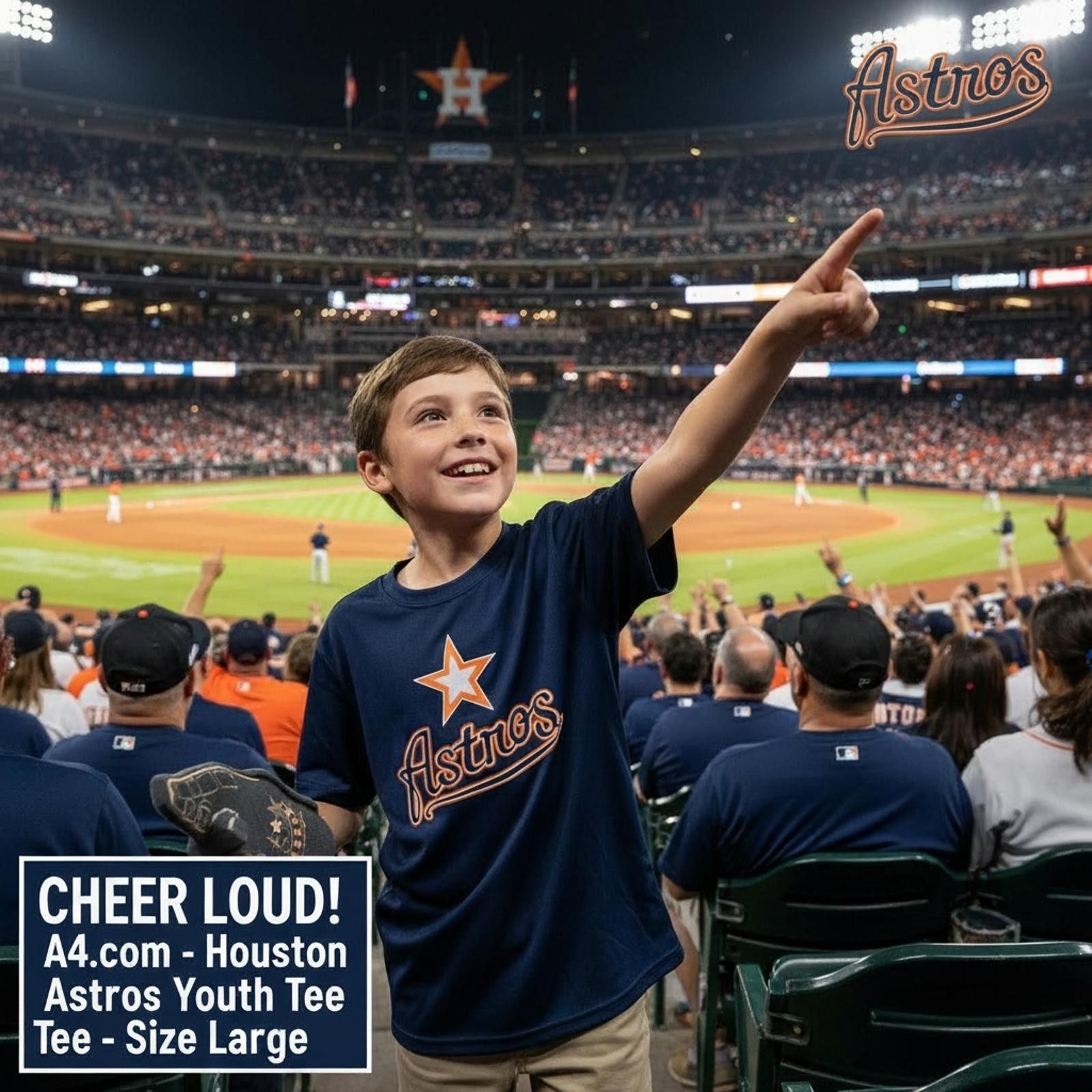 Other Houston Astros Youth T-Shirt Size Large Size US L / EU 52-54 / 3 - 2 Thumbnail