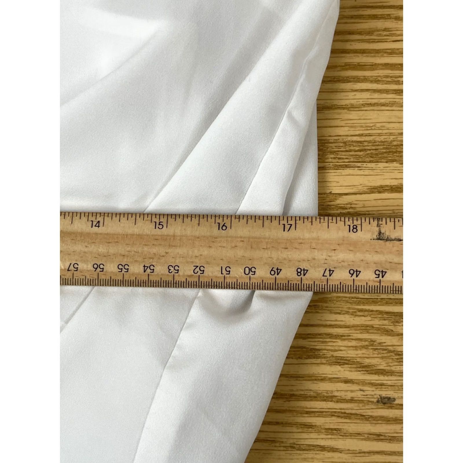 Vintage Cabi Blouse Womens Small White Draped Faux Wrap 3/4 Sleeve Zip Back Top Shirt Size S / US 4 / IT 40 - 7 Thumbnail