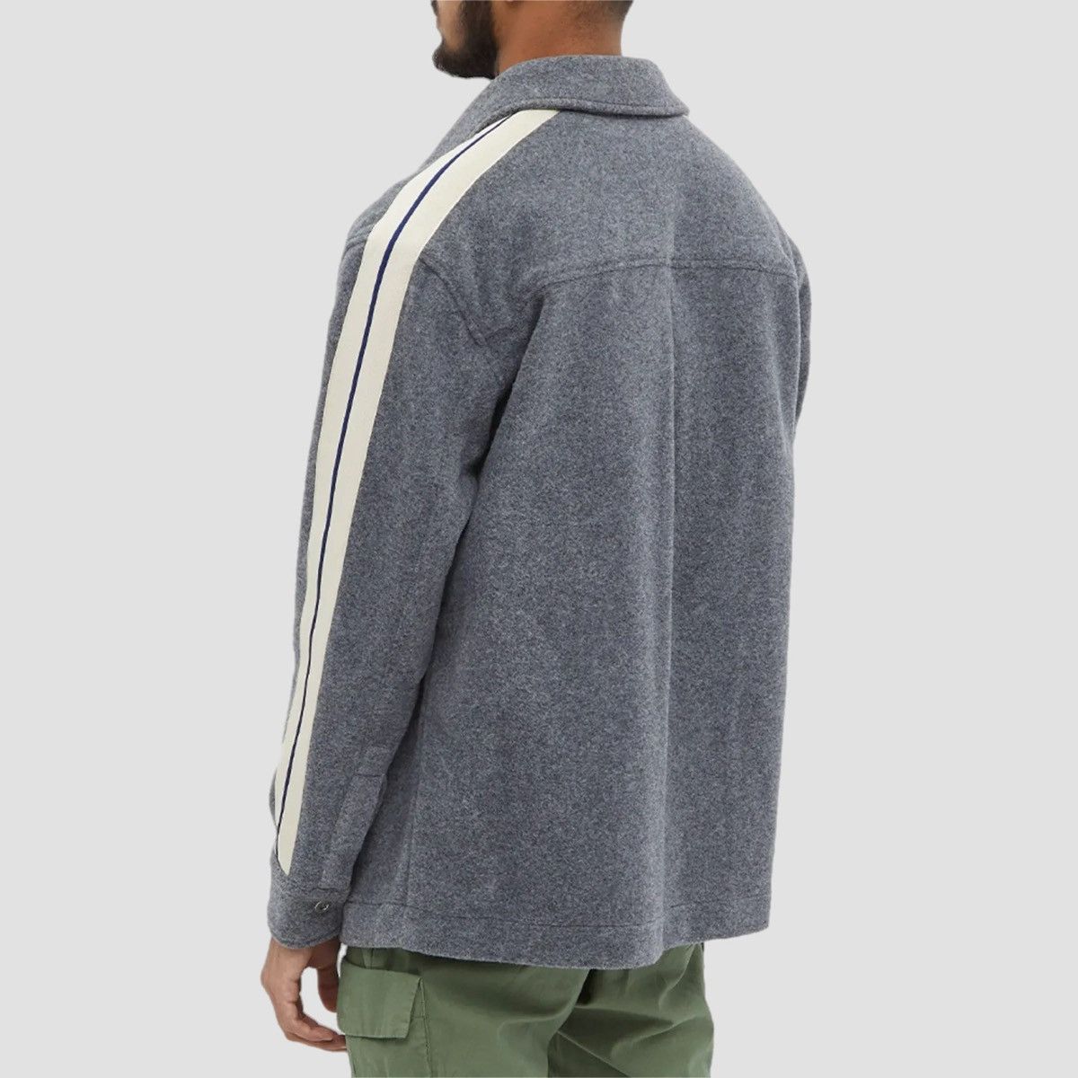 Palm Angels Palm Angels Wool Track Overshirt Size US M / EU 48-50 / 2 - 4 Thumbnail