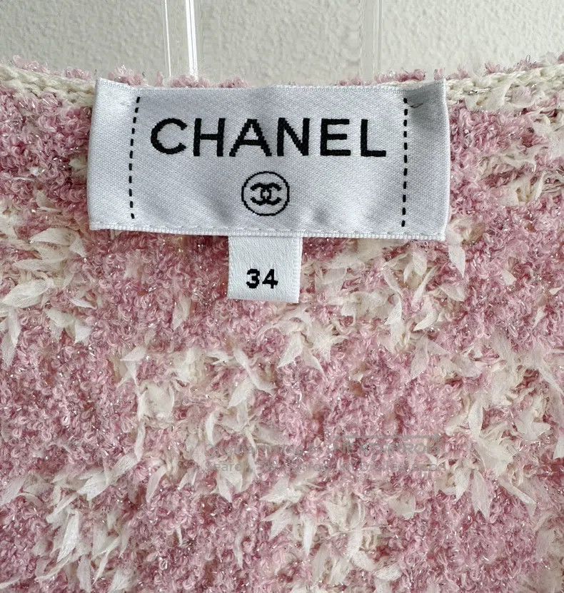 Chanel Chanel 23S pink and white checkered vest Size XXS / US 00 / IT 34 - 5 Thumbnail