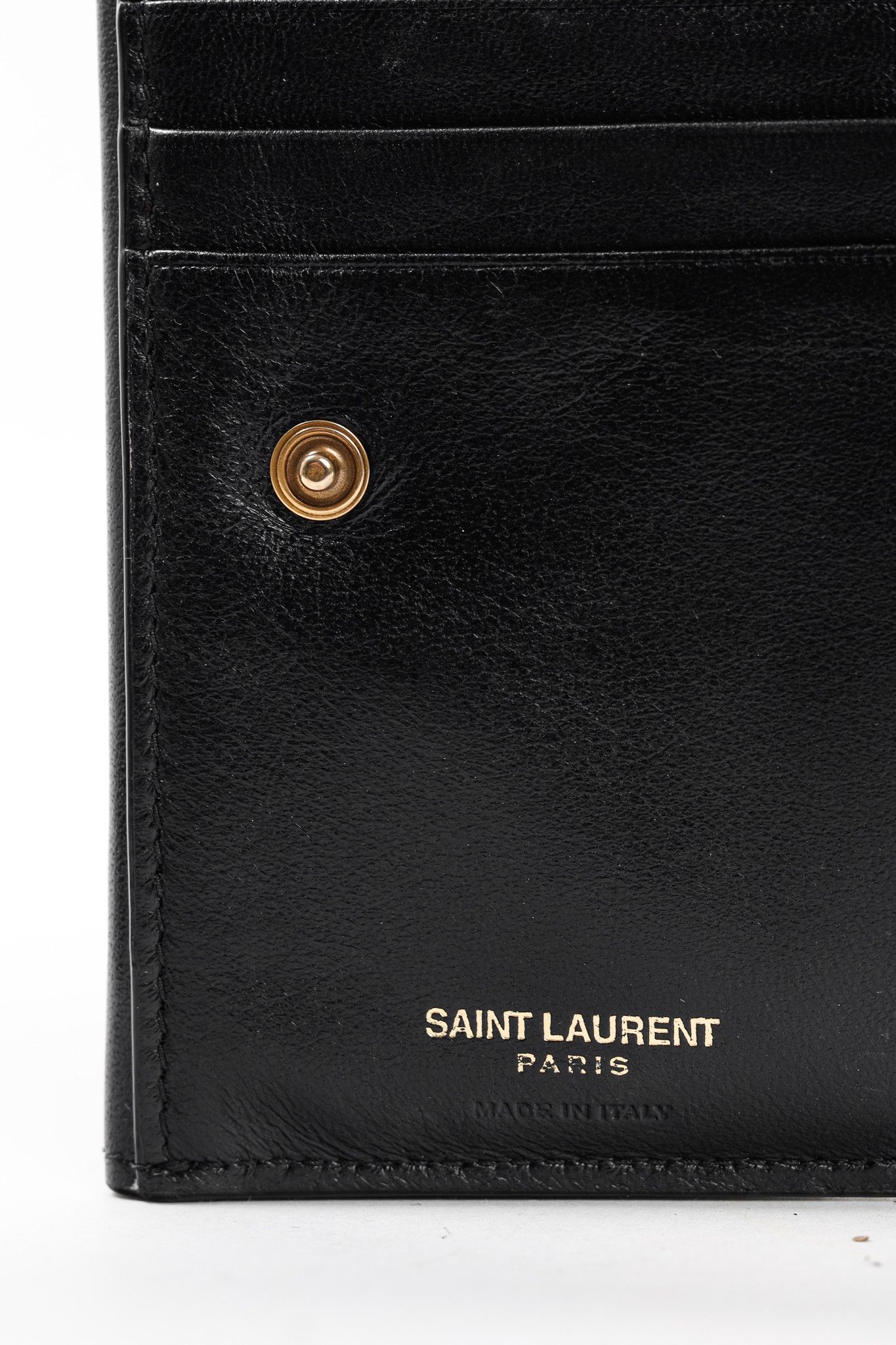 Saint Laurent Paris Saint Laurent Uptown Bos Taurus YSL Compact Wallet Size ONE SIZE - 11 Thumbnail
