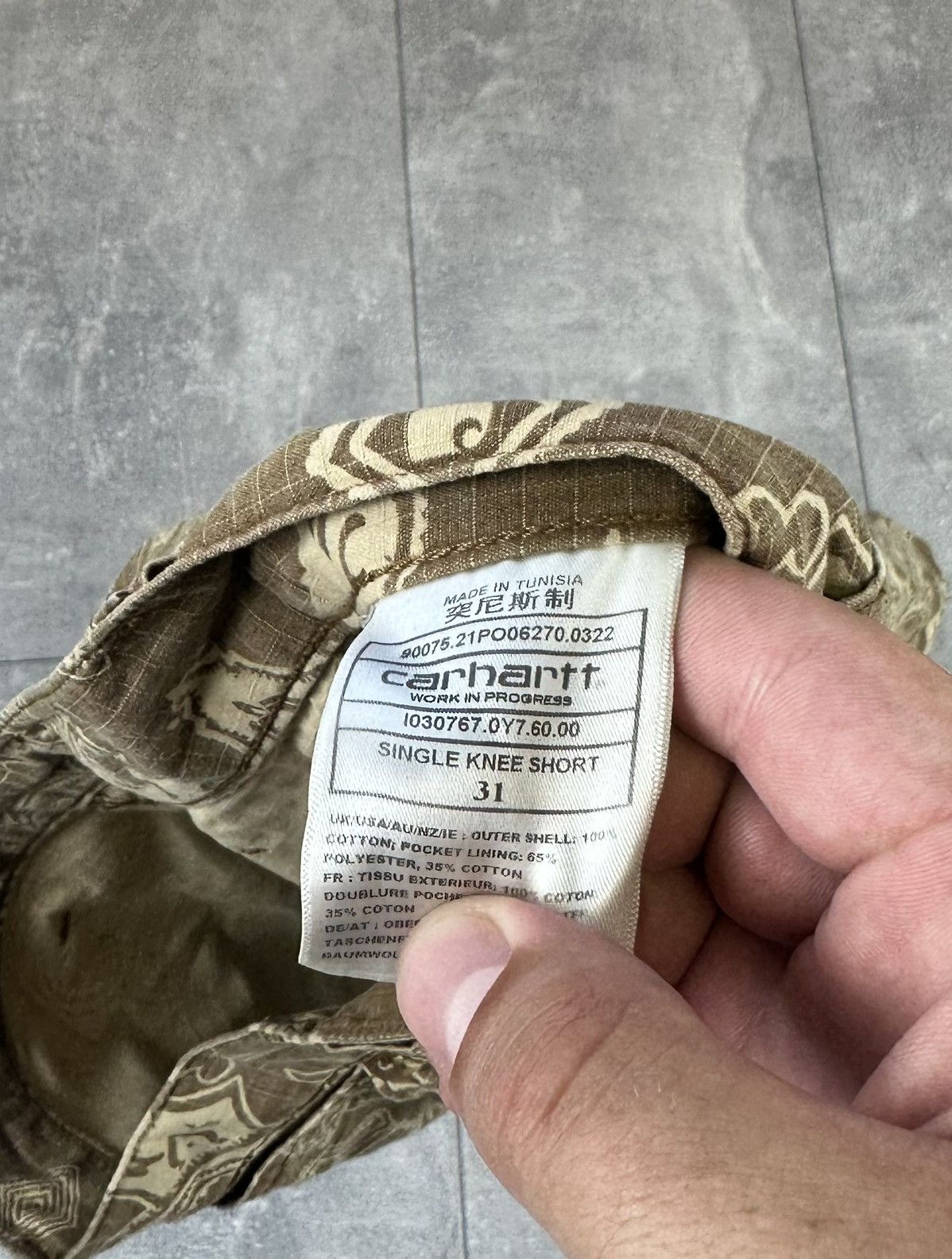 Carhartt Carhartt Single Knee Canwas Shorts Parch Logo Size US 31 - 10 Thumbnail