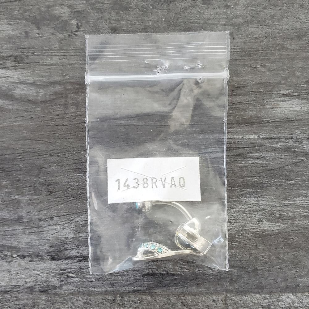 Designer Blue Sandal Complimentary Navel Ring Size ONE SIZE - 1 Preview