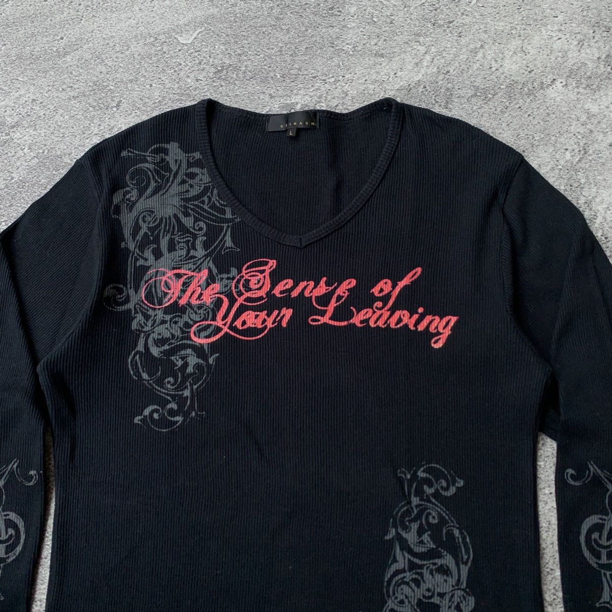 If Six Was Nine × Japanese Brand × Le Grande Bleu (L.G.B.) Y2k Spinash Tribal Poem Longsleeve Tee Size US M / EU 48-50 / 2 - 6 Thumbnail