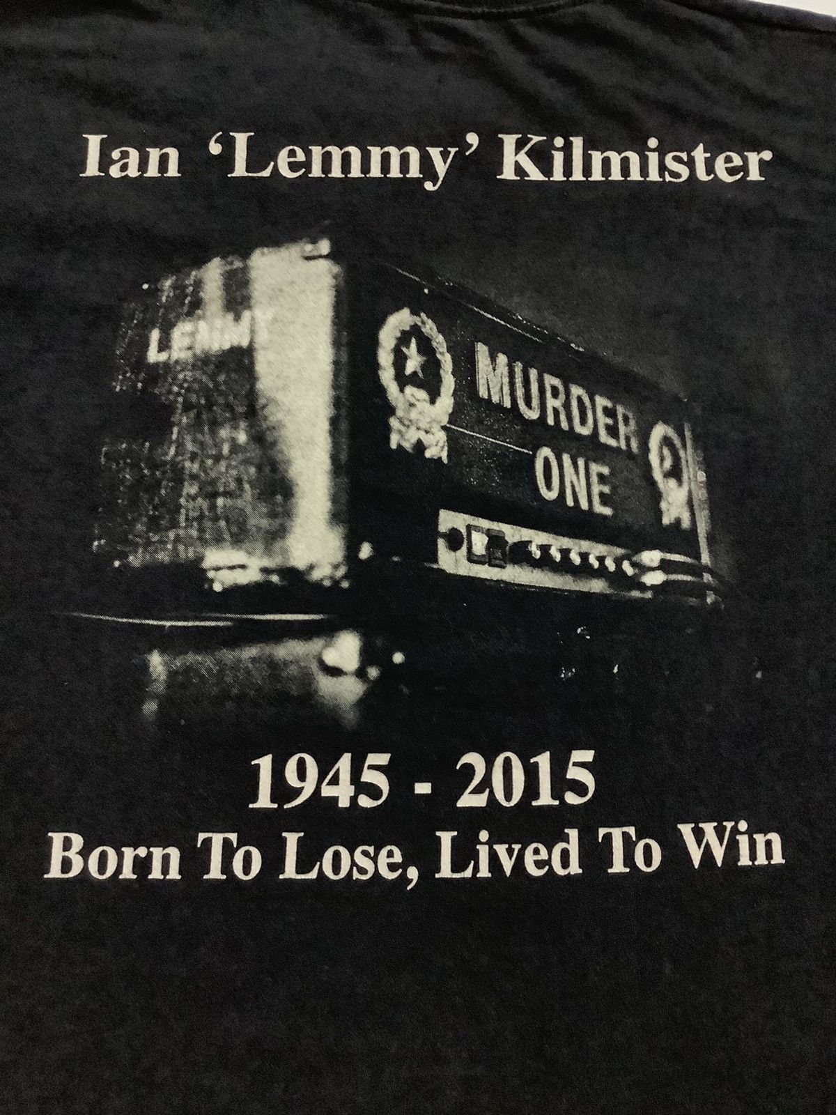 Band Tees Motorhead Lemmy Live to Win Black Tees Size US M / EU 48-50 / 2 - 18 Thumbnail