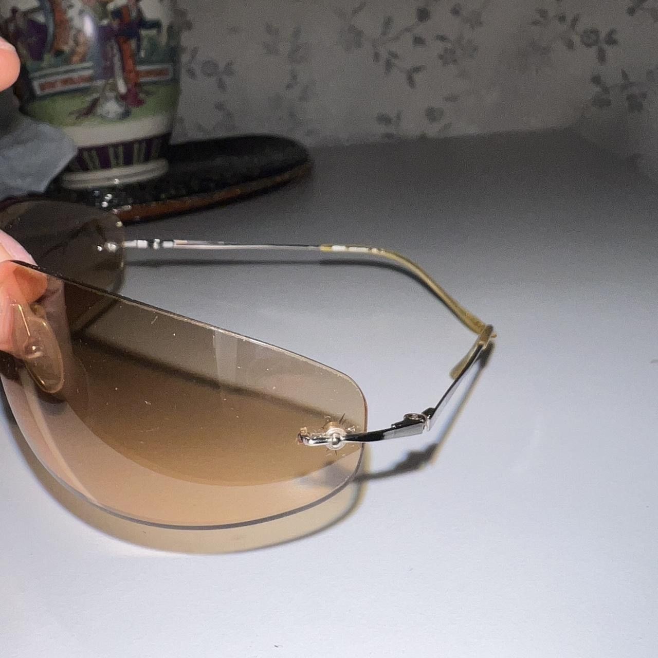 Versus Versace VERSUS VERSACE Y2K Shield Sunglasses – Brown Tinted Size ONE SIZE - 4 Thumbnail