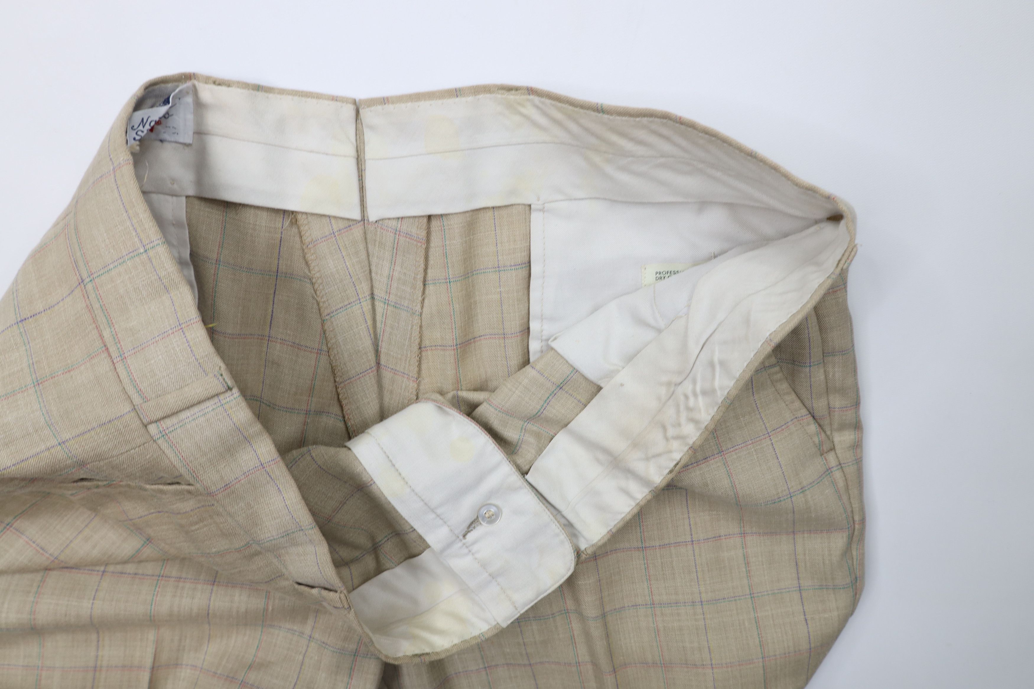 Vintage Vintage 70s Streetwear Linen Blend Wide Leg Chino Pants USA Size US 38 / EU 54 - 10 Thumbnail