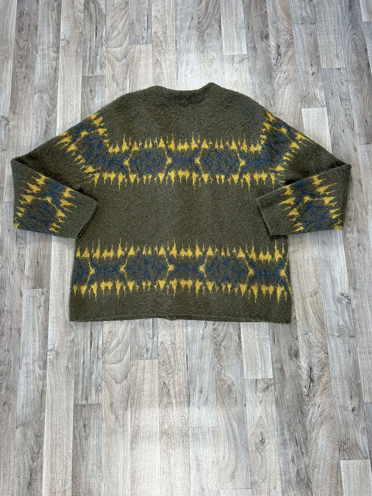 トップス Supreme Abstract Stripe Cardigan Olive Supreme Supreme Abstract Stripe Cardigan Olive | Grailed