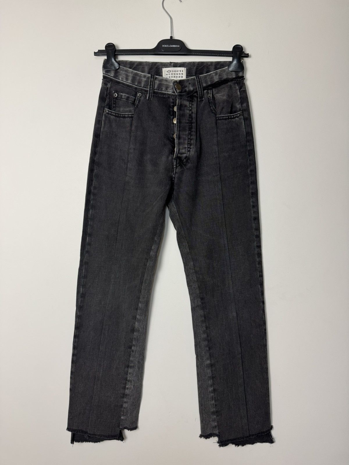 Maison Margiela Maison Margiela Black Deconstructed Hybrid Jeans Line 1 Size 27" / US 4 / IT 40 - 1 Thumbnail
