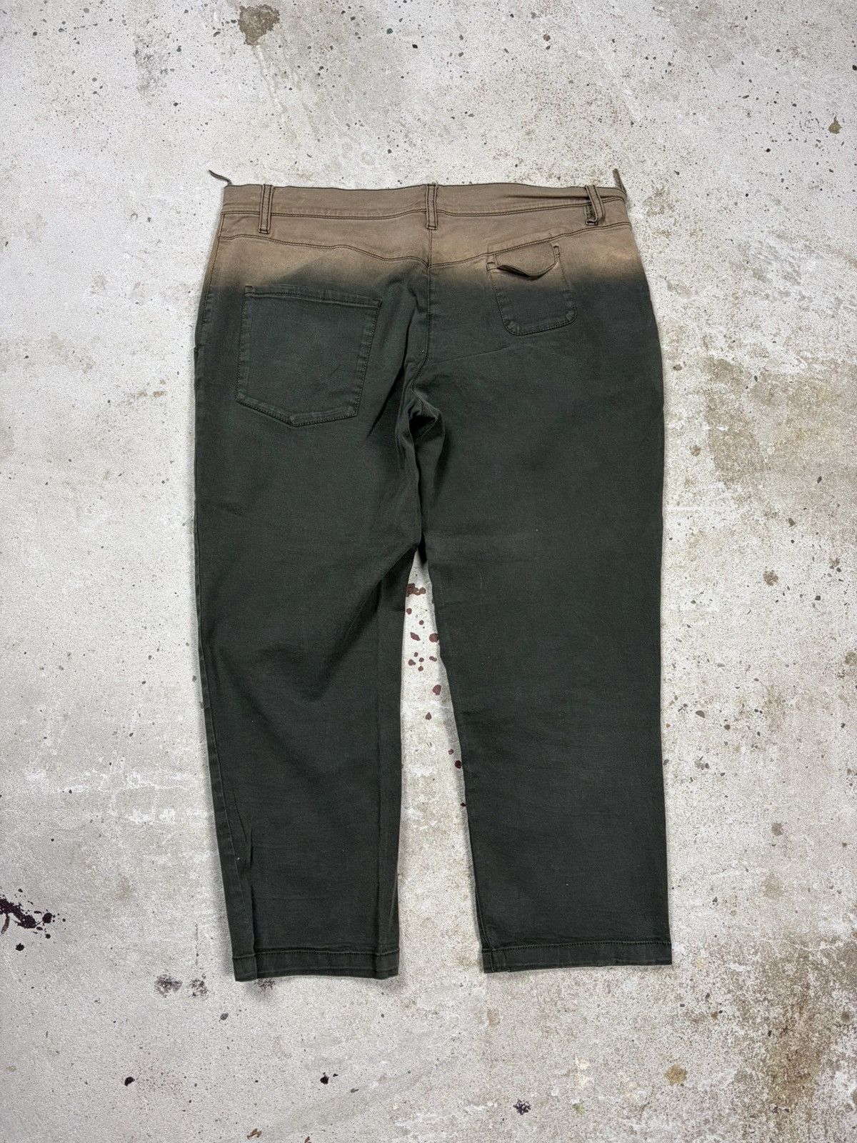 Prada SS 2004 Prada Cropped Ombre Bleached Trosuers Pants Capri Size 32" / US 10 / IT 46 - 3 Thumbnail