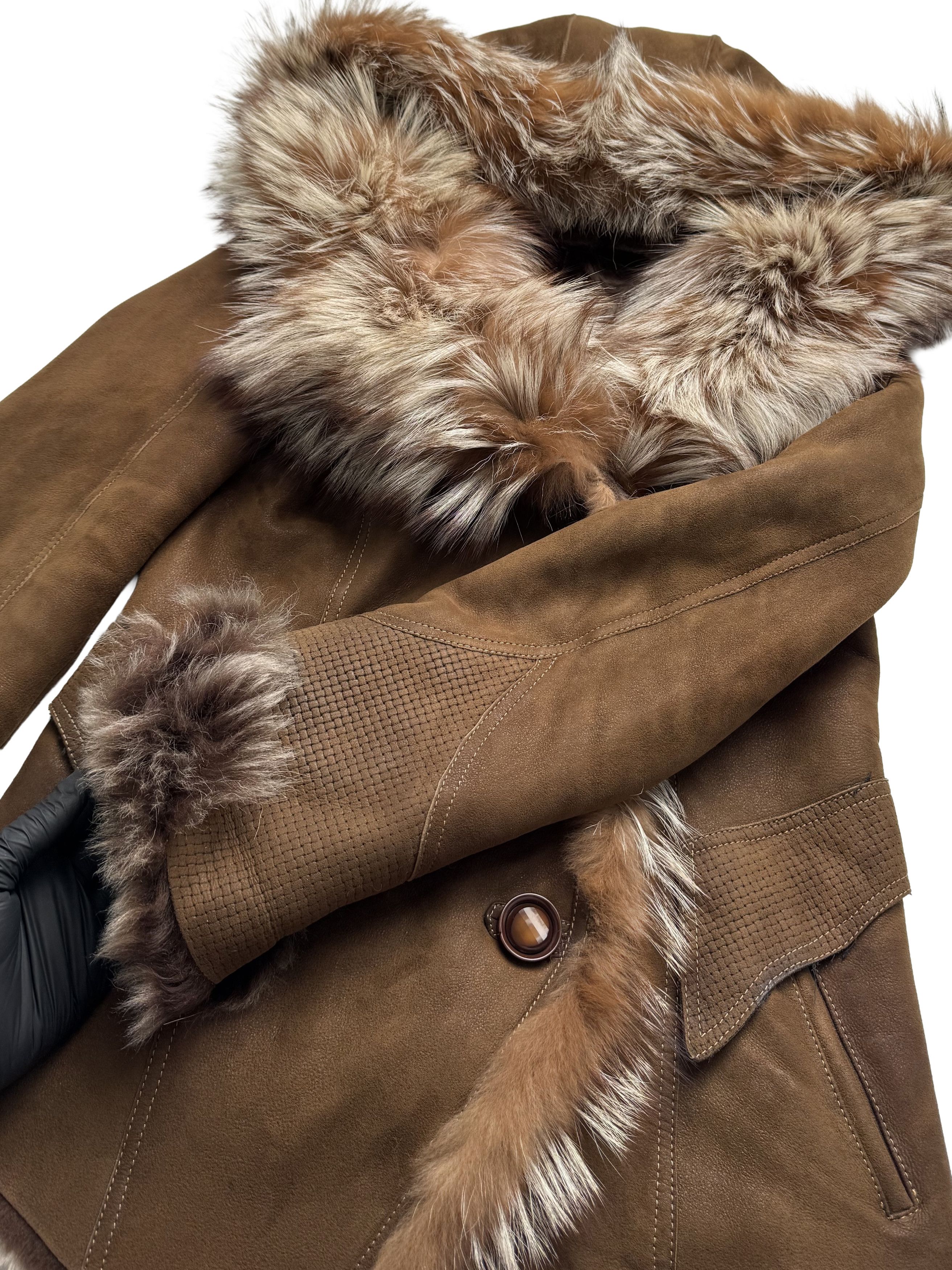 Japanese Brand Vintage Genuine Leather/Real Fur Hooded Jacket Size M / US 6-8 / IT 42-44 - 11 Thumbnail